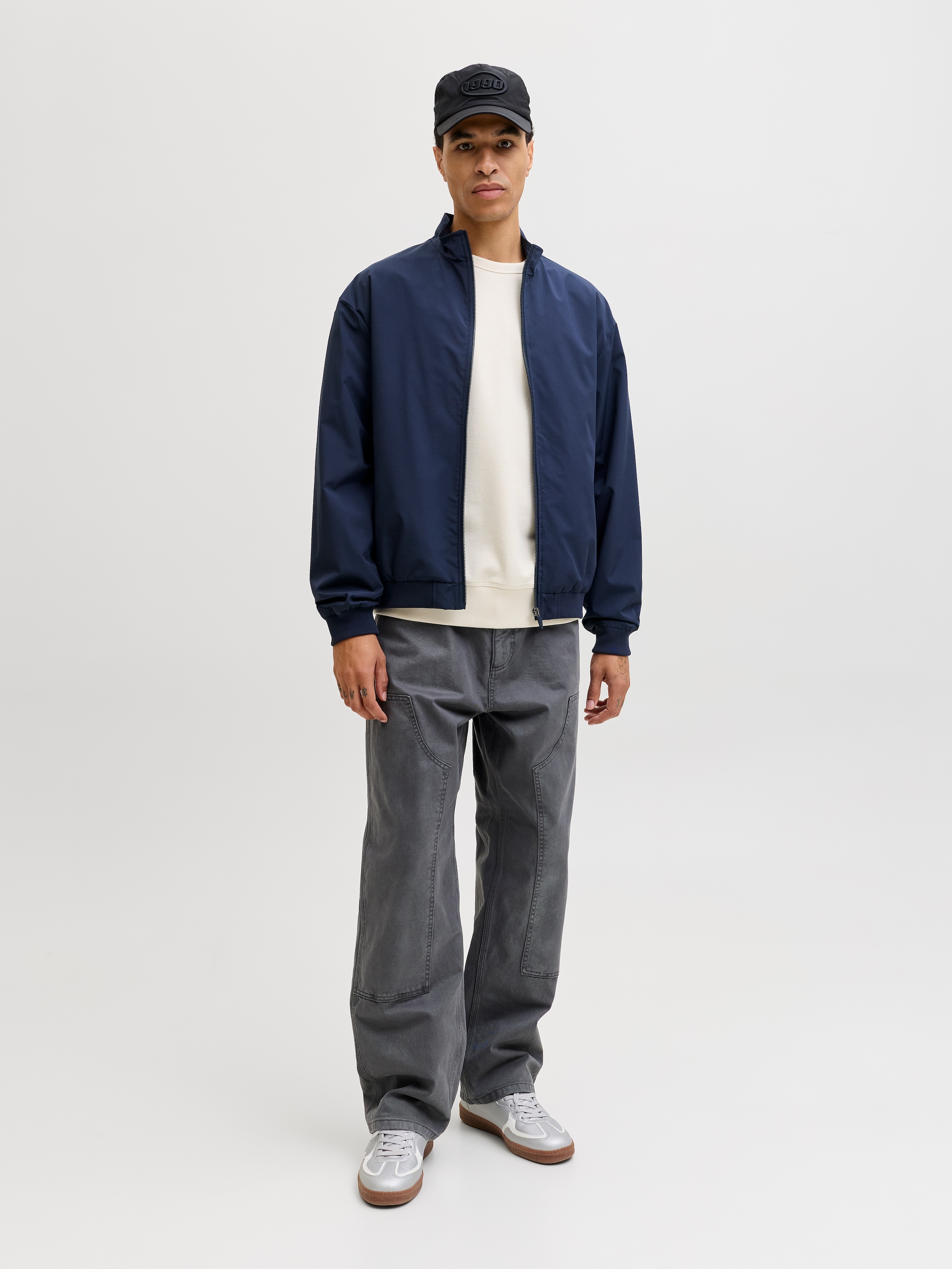 Jack & Jones Bomberjacke »JJECHARGE STAND COLLAR BOMBER NOOS« mit Stehkragen