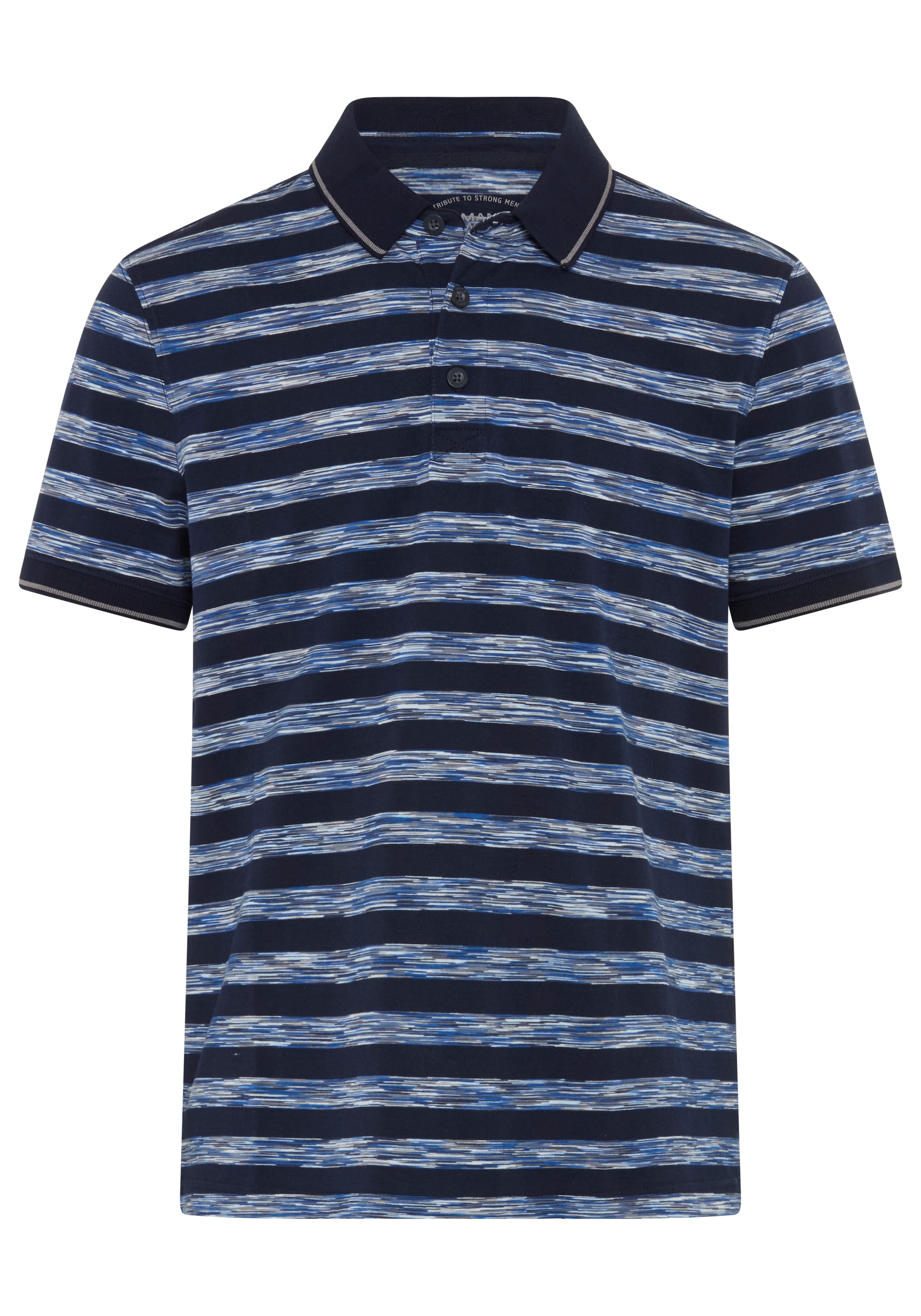 Man's World Poloshirt »Neue Kollektion!« normale Passform, Kurzarm, geringeltes Design, aus Single Jersey