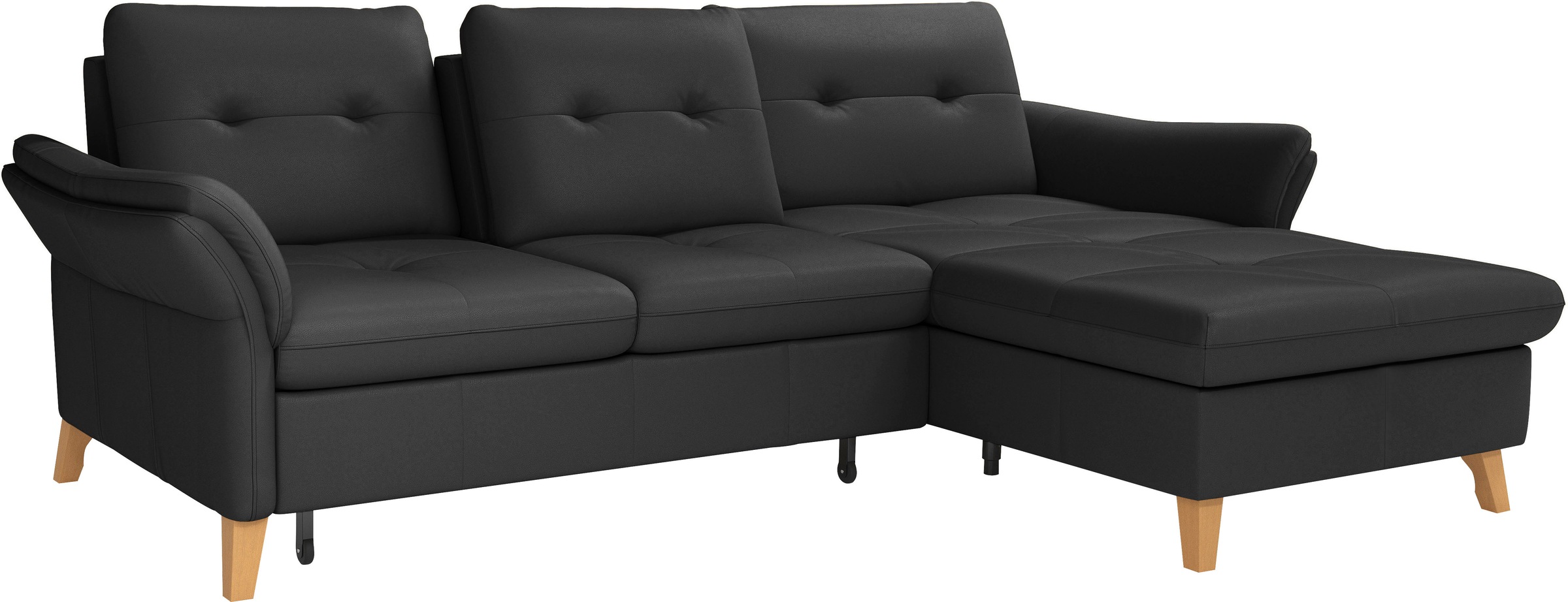 sit&more Ecksofa »Göteborg«, Sitztiefenverstellung und Federkern, wahlweise mit Bettfunktion