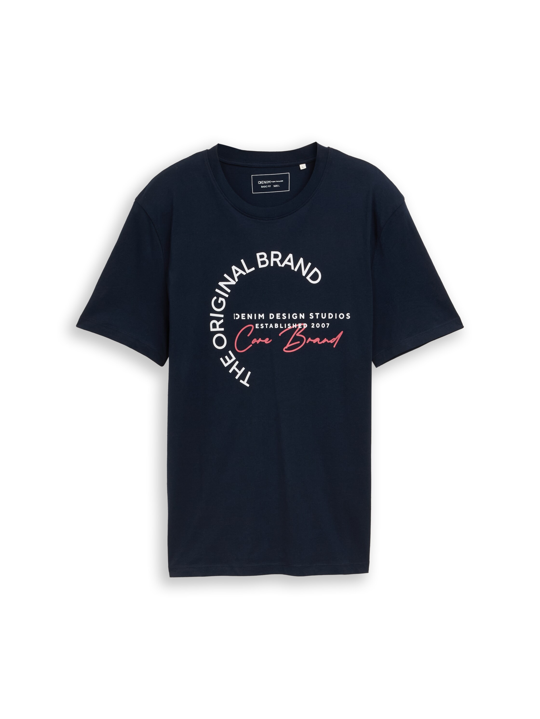 TOM TAILOR Denim Kurzarmshirt mit Logo-Print