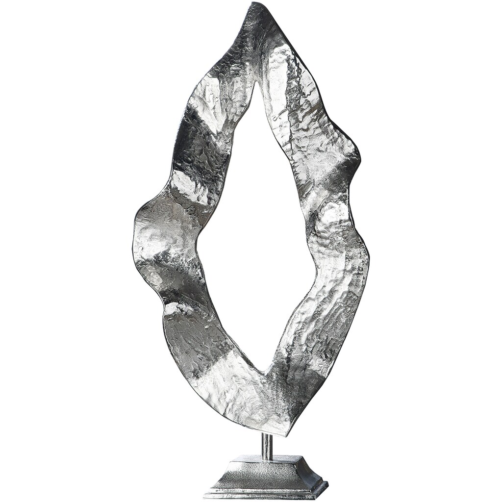 GILDE Dekoobjekt »Skulptur Flamme, silber«