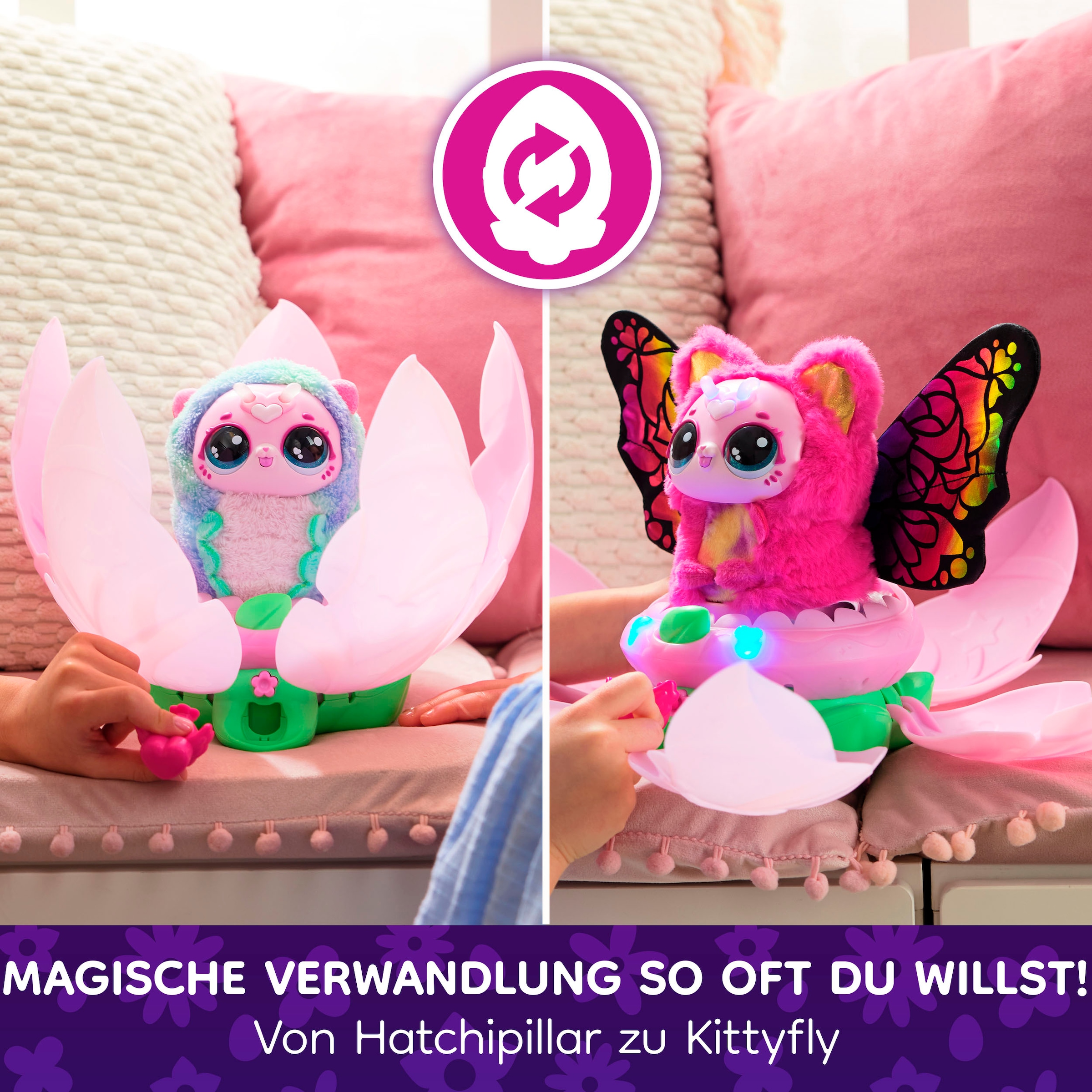Spin Master Spielfigur »Bloomables von Hatchimals - Kittyfly« mit Sound