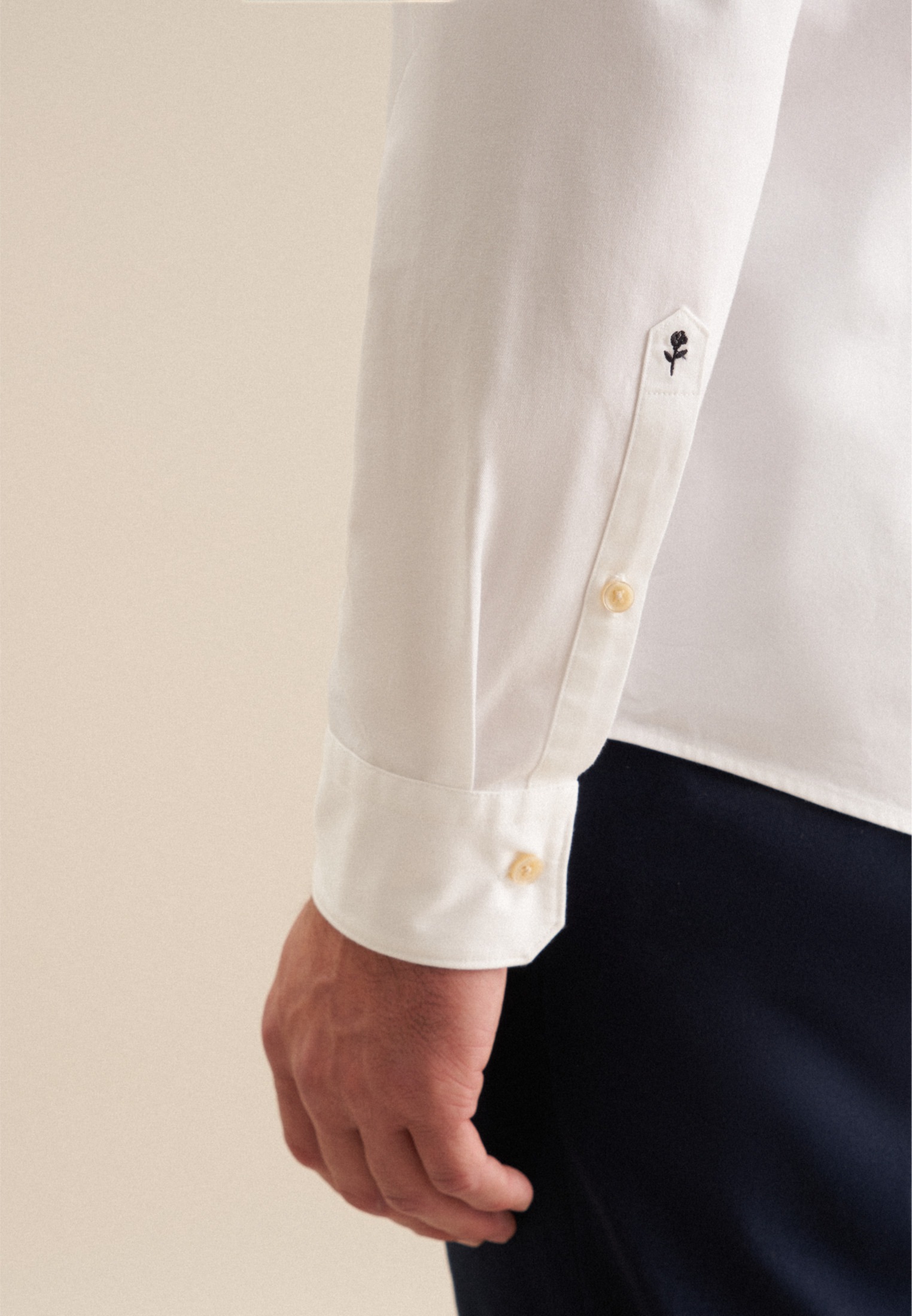 seidensticker Businesshemd Slim 1/1 Kentkragen Uni