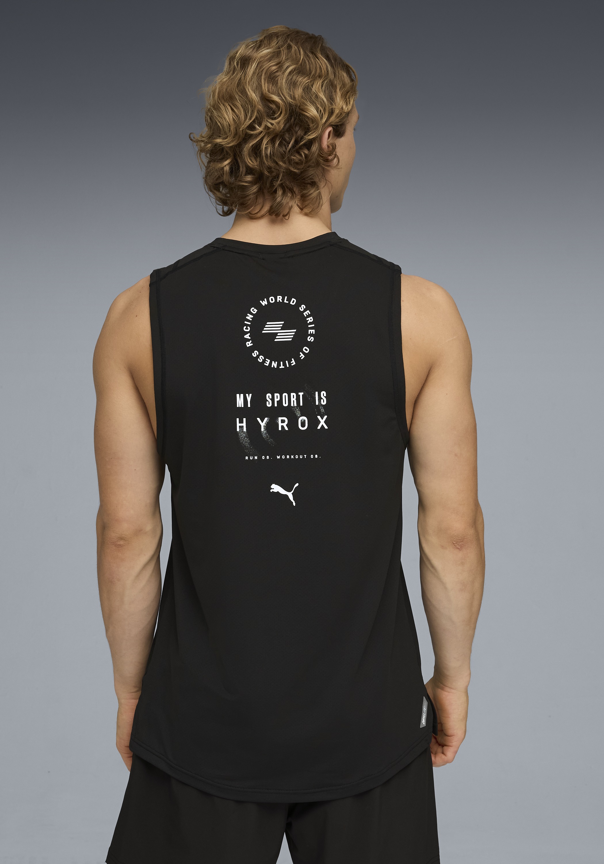 PUMA Tanktop »M  X HYROX DRYELITE TRAINING TANK« ärmelloses Design, sportlicher Stil, Rundhalsausschnitt
