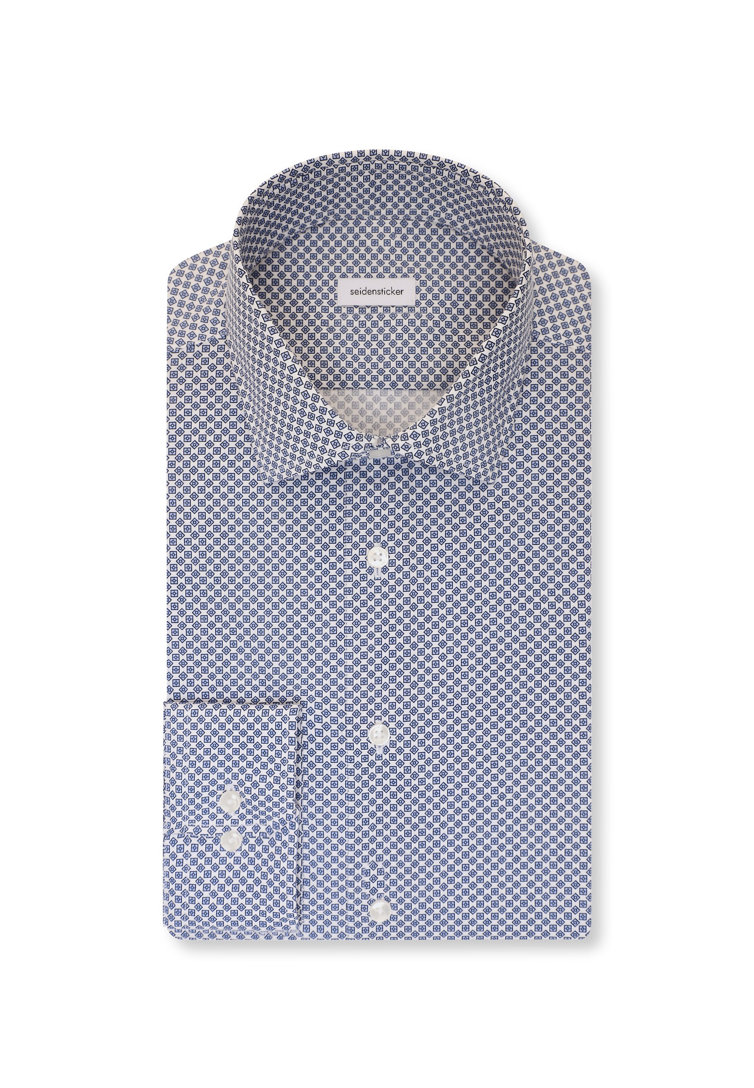 seidensticker Businesshemd »Slim« Slim 1/1 Kentkragen Druck