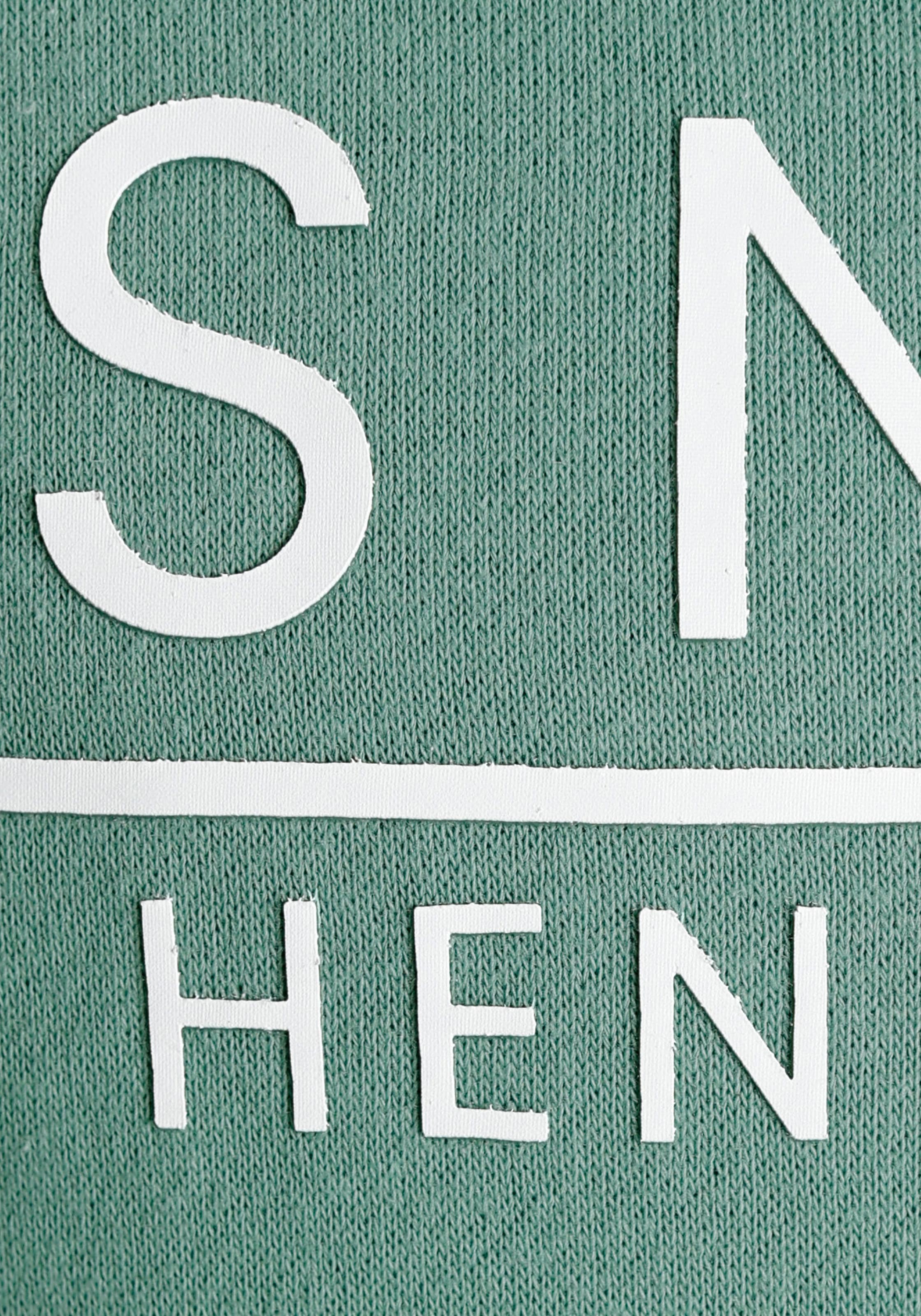 H.I.S Sweatshirt, bedrucktes Design, mit Kapuze und Kordel, aus Baumwollmischung