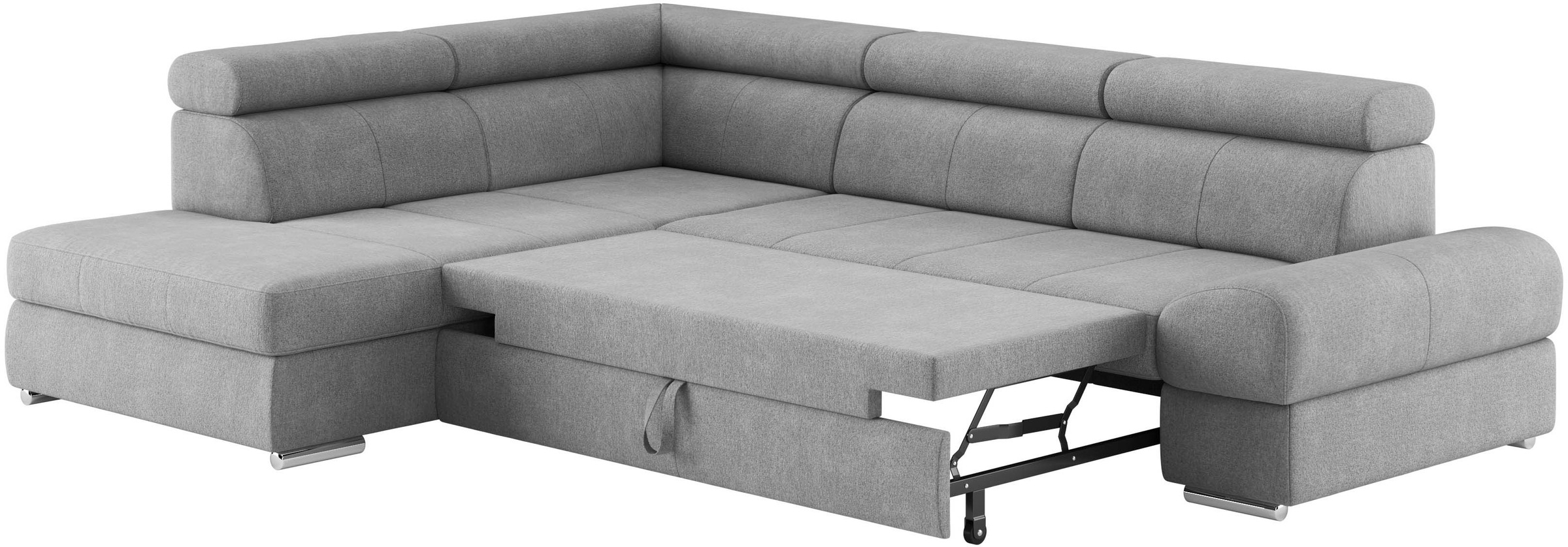 sit&more Ecksofa »Broadway L-Form«, mit verstellbaren Kopfteilen, wahlweise mit Bettfunktion