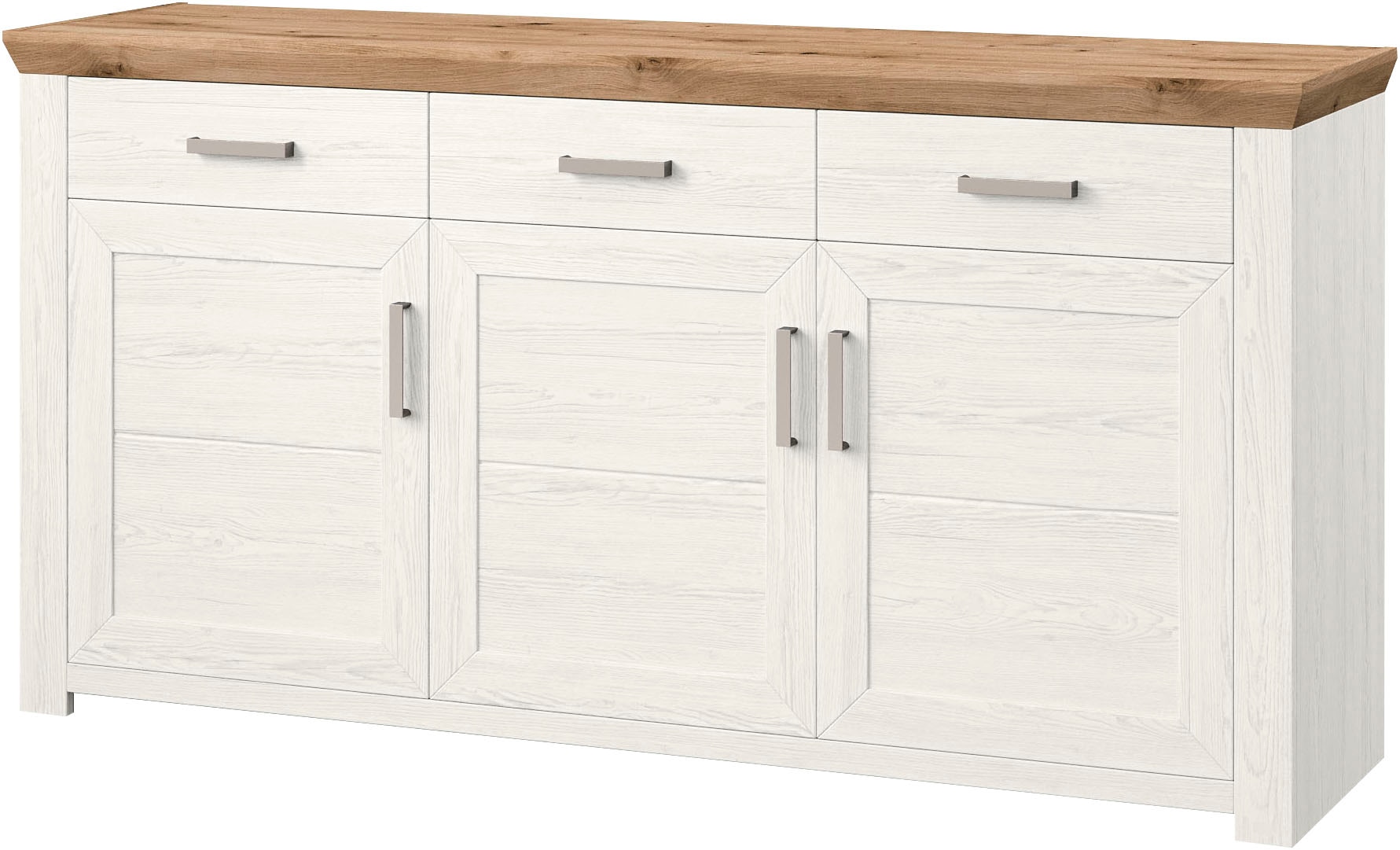 set one by Musterring Sideboard »York«, Typ 52, in 3 Farbvarianten, Landhaus-Stil, B 184 x H 95 cm