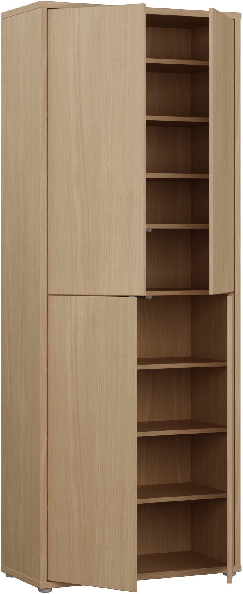FORTE Schuhschrank »Alice Springs, Schuhschrank, Höhe 191,9 cm, 4 Türen, viel Platz« B/H/T 74,5/191,9/34,9 cm,  Stauraumschrank, Mehrzweckschrank, Breite 74,5 cm, mit 8 Böden