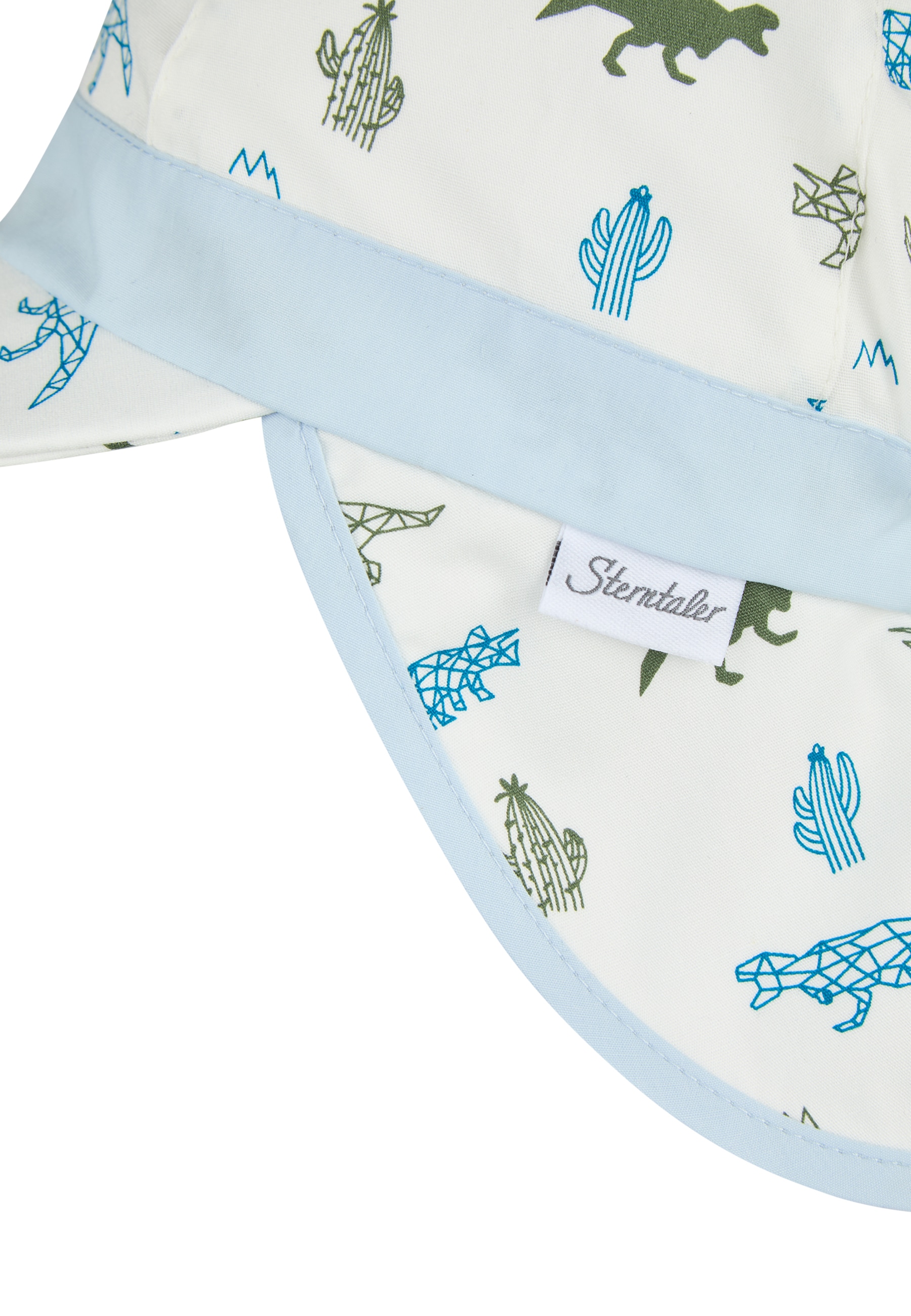 Sterntaler® Sonnenhut »Schirmmütze mit Nackenschutz Saurier«