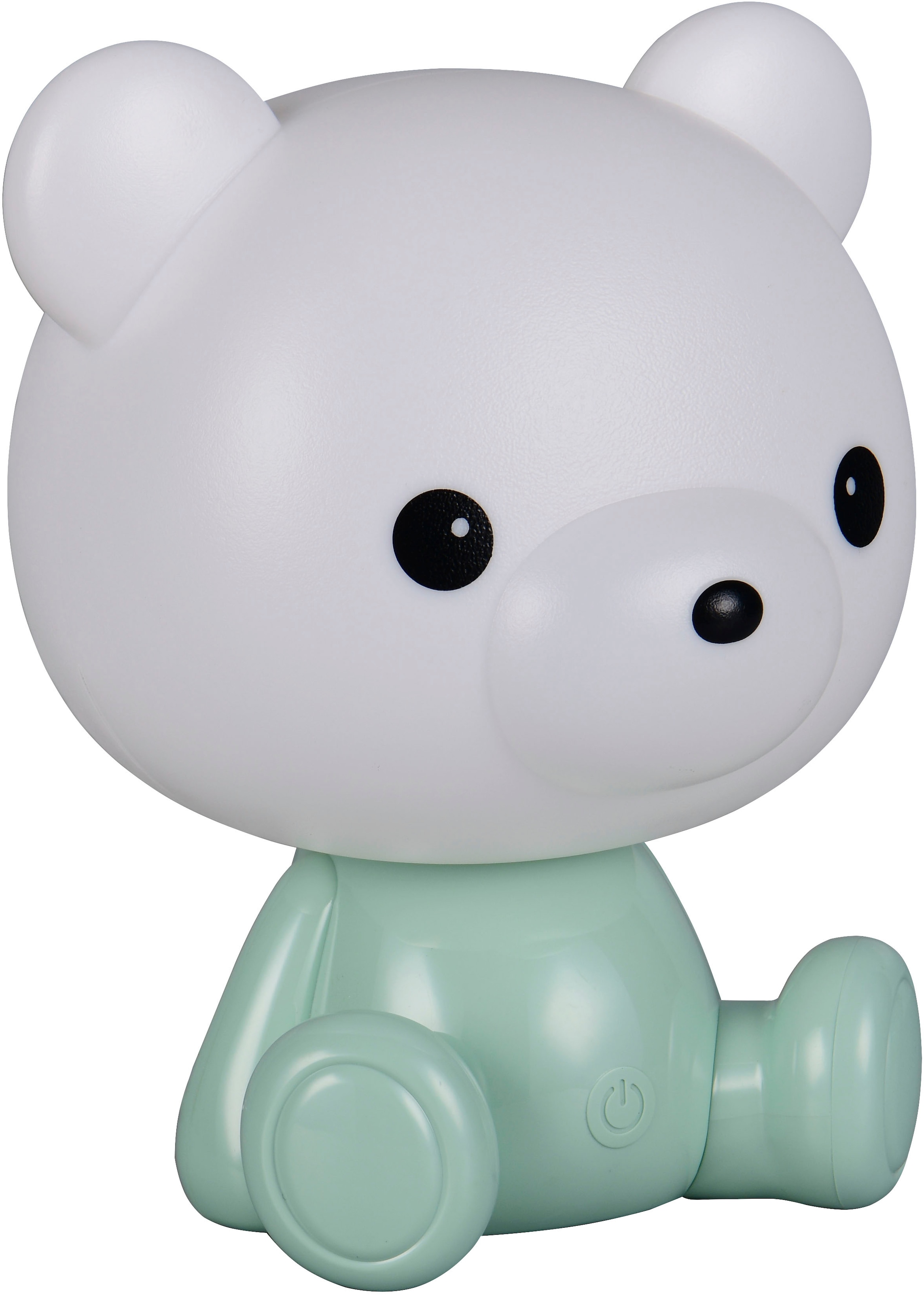 REALITY Leuchten LED Tischleuchte »CUTIE, Kinderzimmer Tischleuchte Nachttischleuchte Bären Optik, RGB« LED-Board 1 Stk. RGB | Warmweiß 0,3W 30 Lumen warmweiß 3000K, RGB Farbwechsel Modus, USB-Anschluss