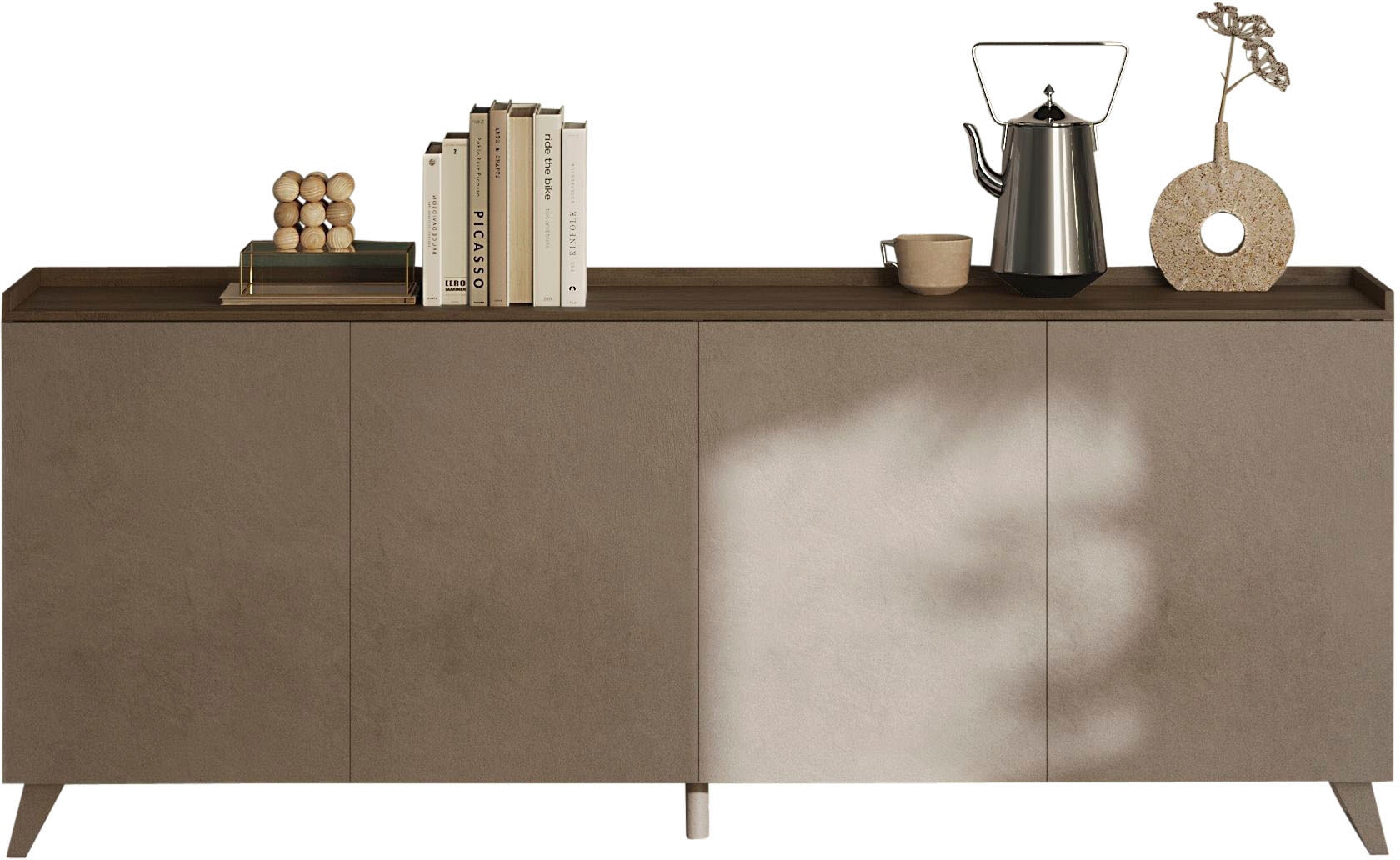 Sideboard »Tray, Breite 241, Kommode mit 4 Türen«, "Tablet", Push-to-open Funktion