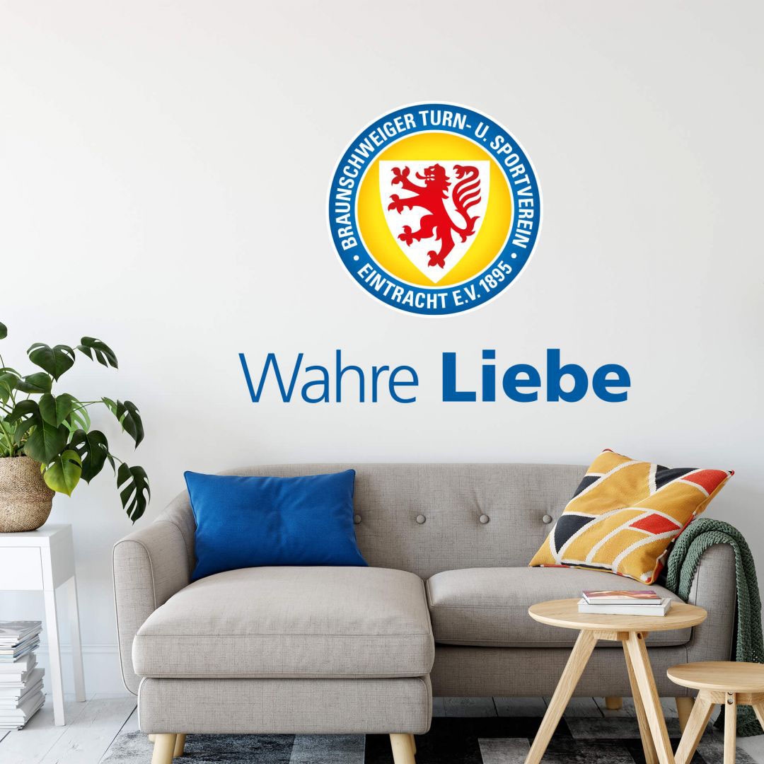 Wall-Art Wandtattoo »Eintracht Braunschweig Wahre Liebe«, Online im OTTO kaufen (1 Shop St.)