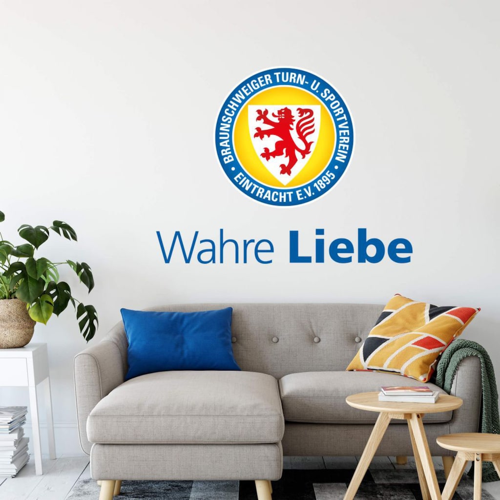Wall-Art Wandtattoo »Eintracht Braunschweig Wahre Liebe«, (1 St.)