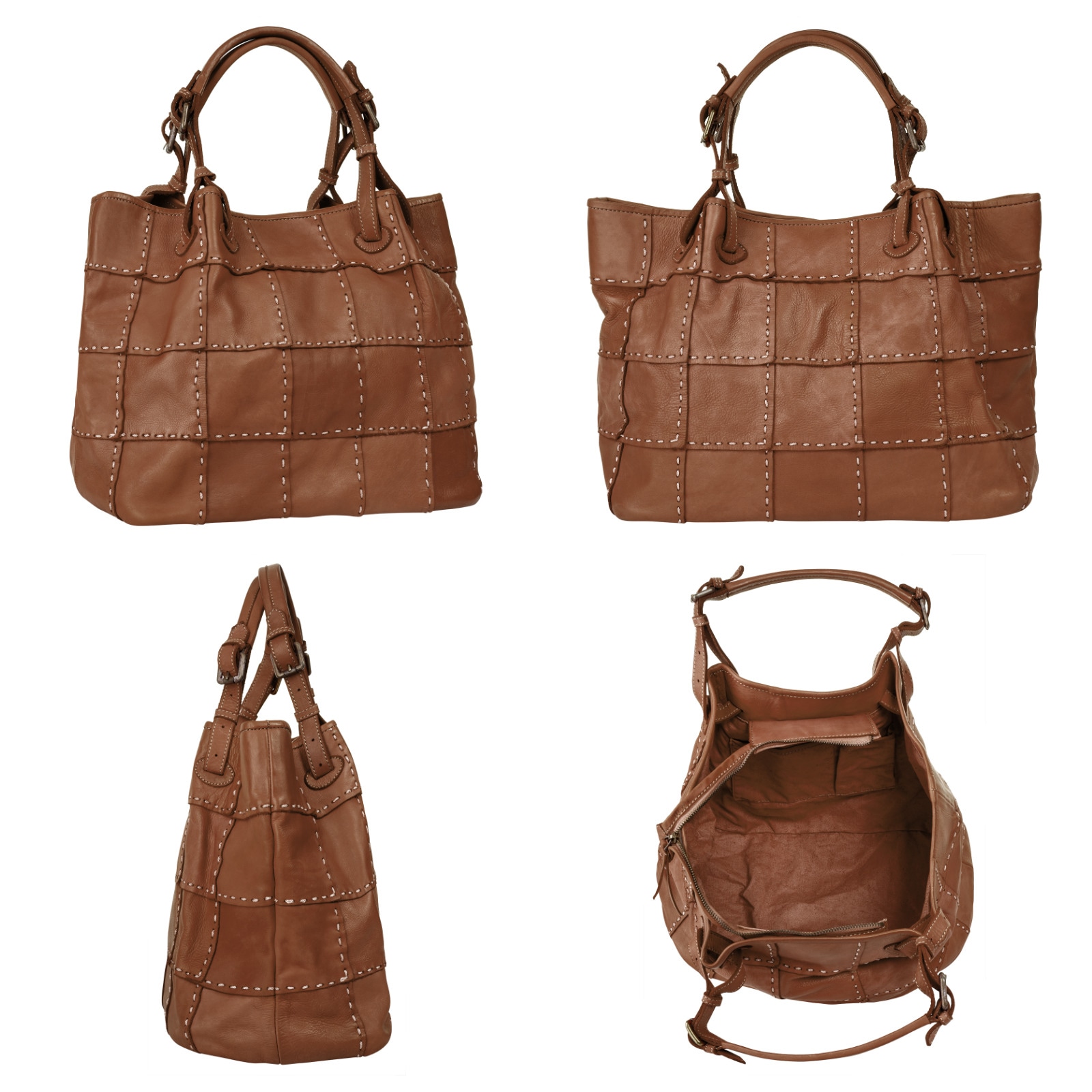 Samantha Look Shopper, echt Leder, Made in Italy