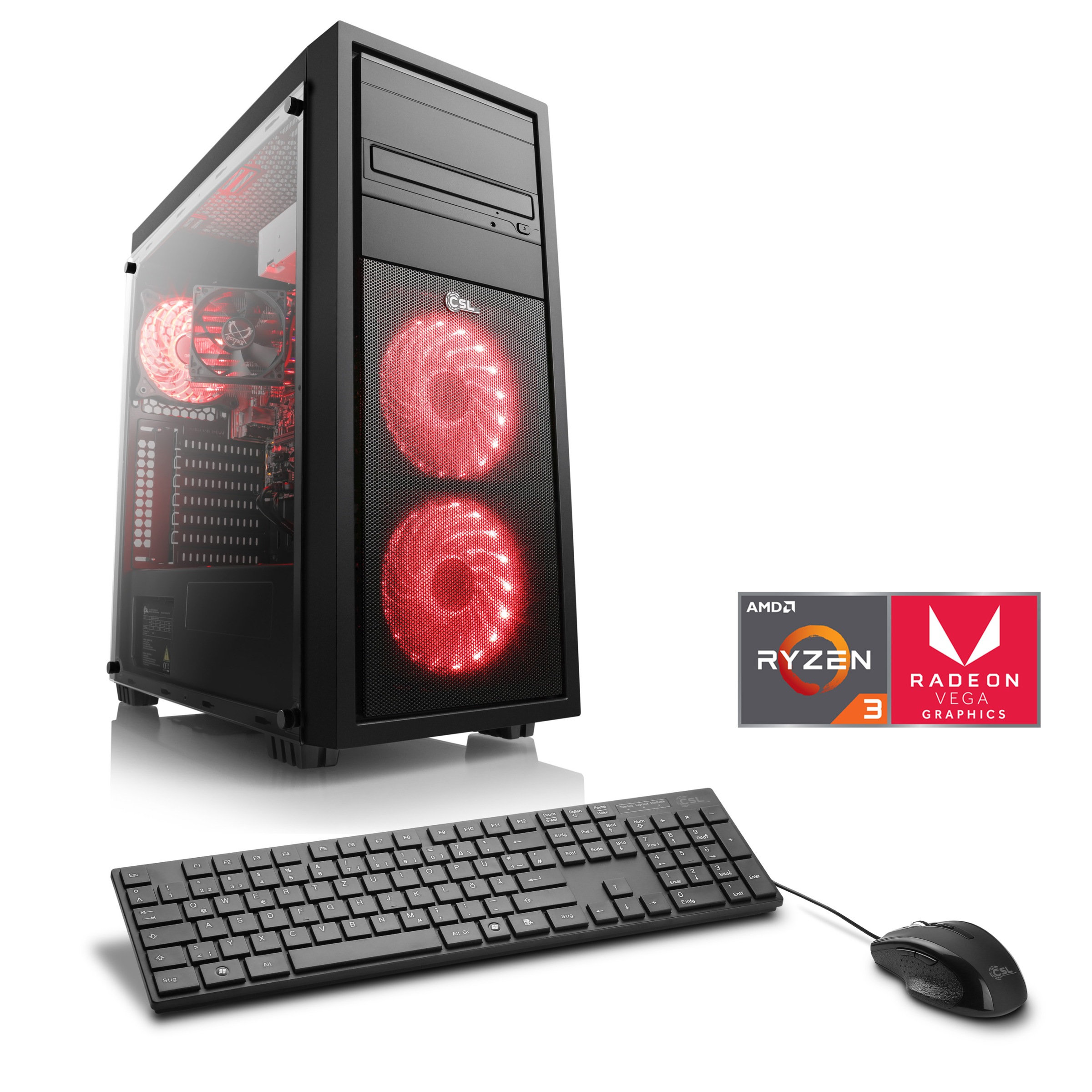 »Sprint T8197 Windows 10 Home« Gaming-PC (AMD, Ryzen 3, Radeon Vega 8)
