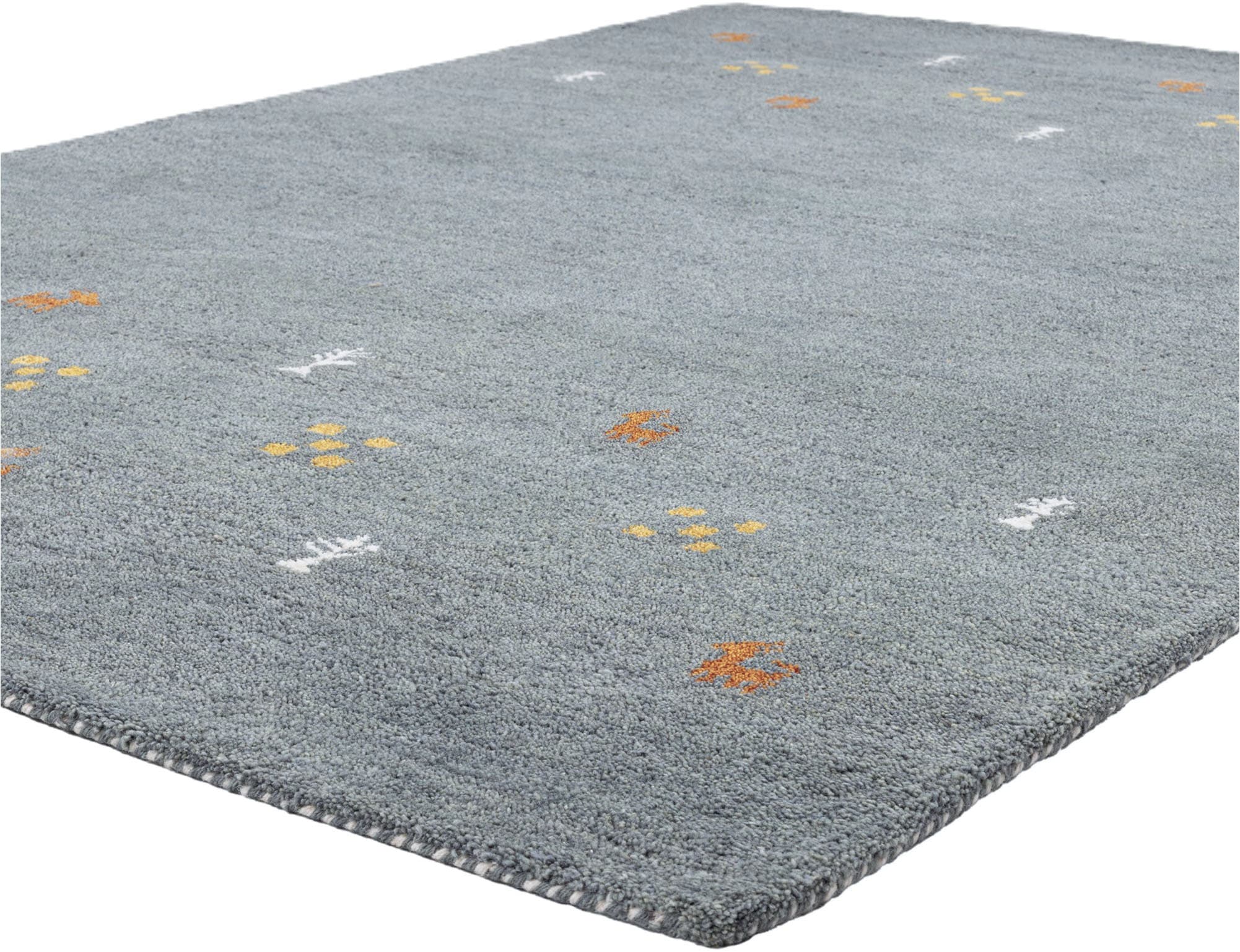 THEKO Wollteppich »Gabbeh Motiv, Handgefertigt, Teppich, Tiermotiv, reine Wolle« rechteckig 14 mm Höhe reine Wolle, Wohnzimmer, Schlafzimmer, Esszimmer