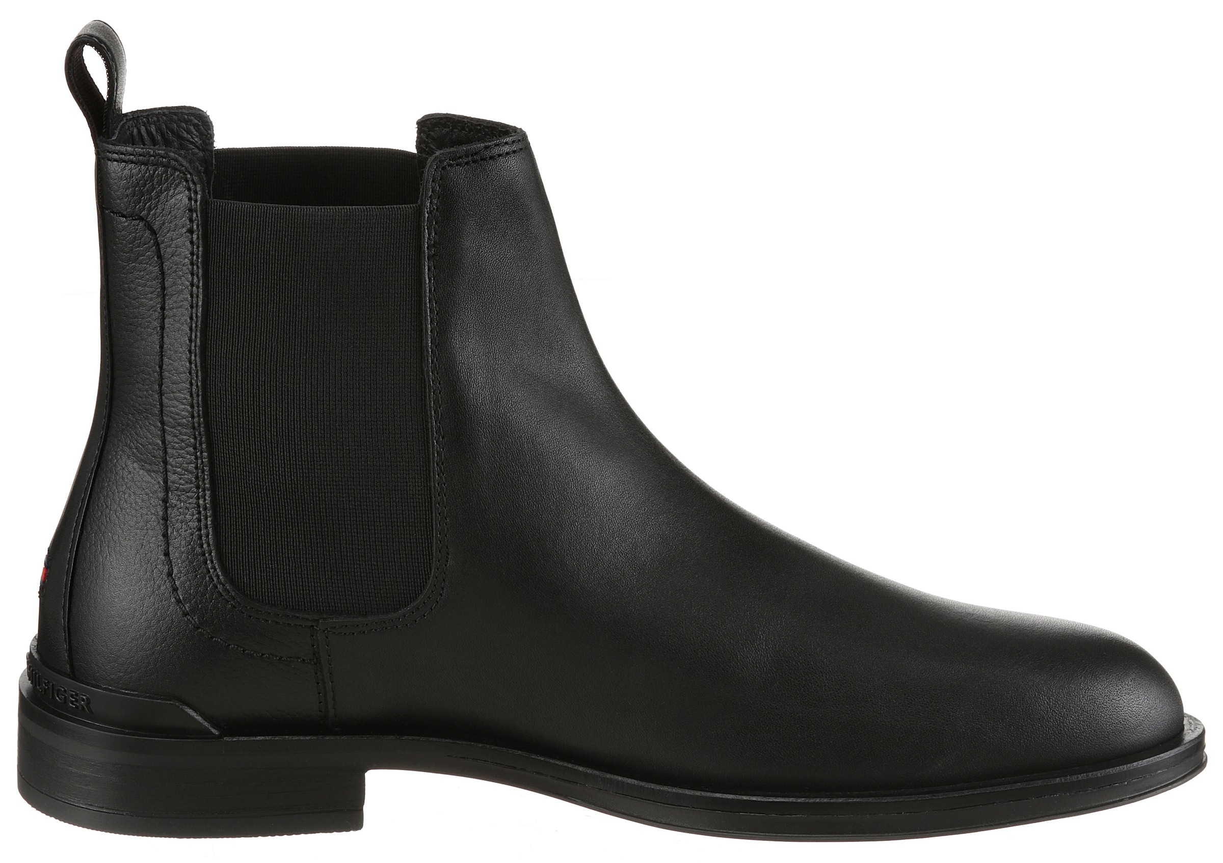 Tommy Hilfiger Chelseaboots »CORPORATE HILFIGER LTH CHESLEA«  , Stiefelette, Businessschhuh mit Stretcheinsatz