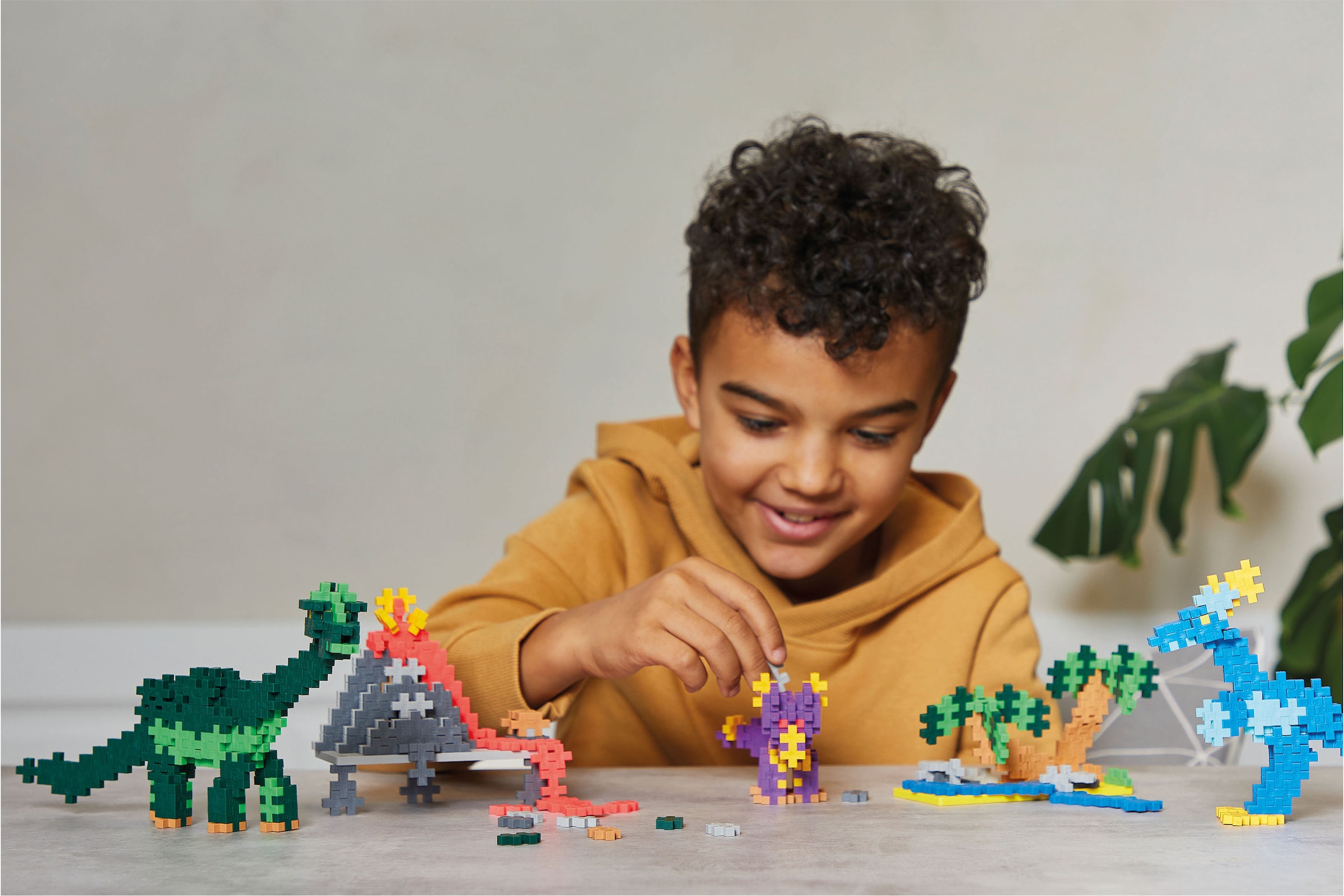 PLUS-PLUS Spielbausteine »Kreativ Bausteine Dinosaurier«, (600 St.), Made in Europe