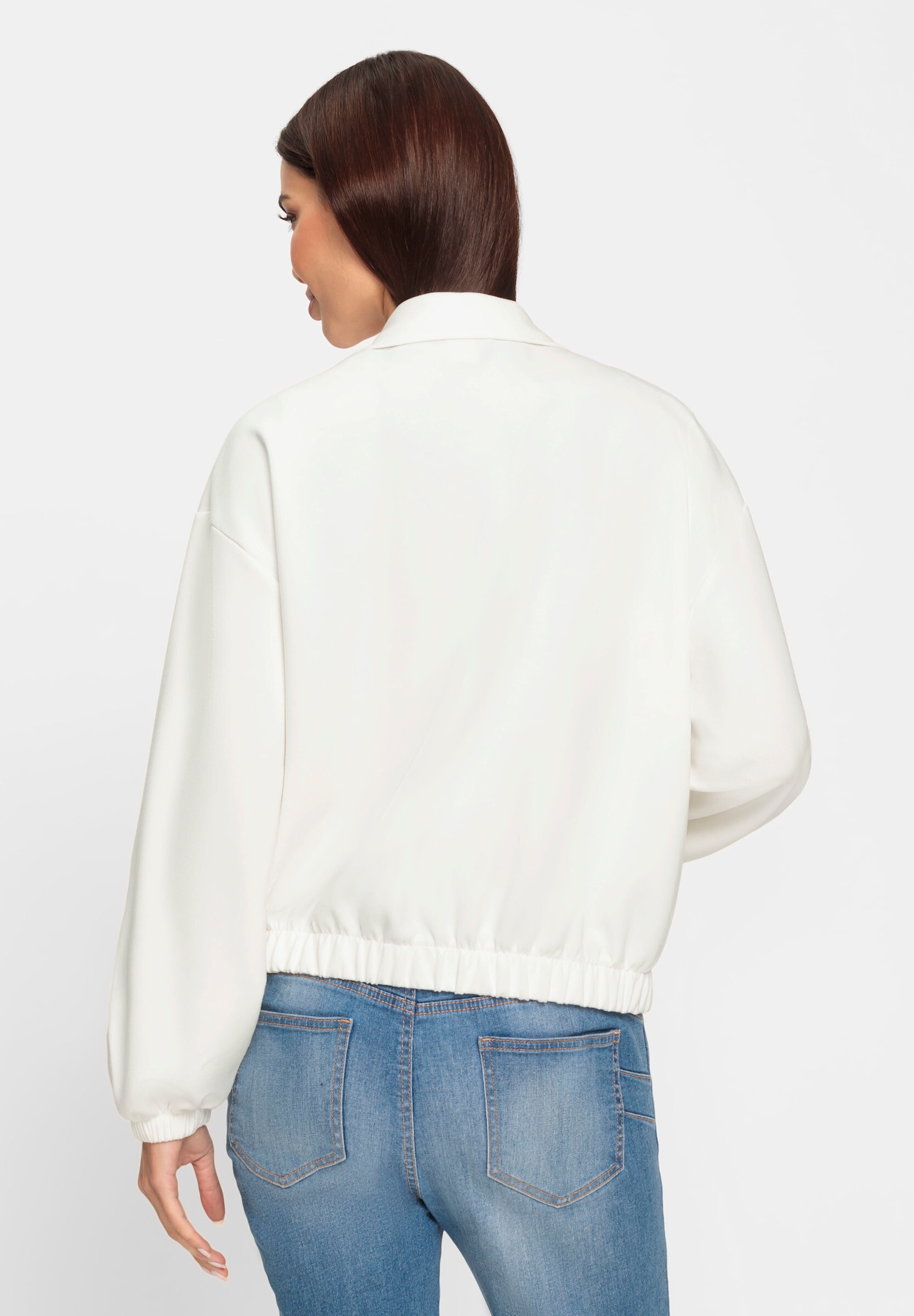 heine Shirtjacke »Jersey-Jacke Sweatjacke mit Blasebalg-Taschen«