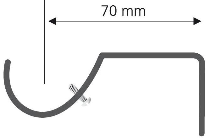 Liedeco Träger für Gardinenstangen Ø 16 mm