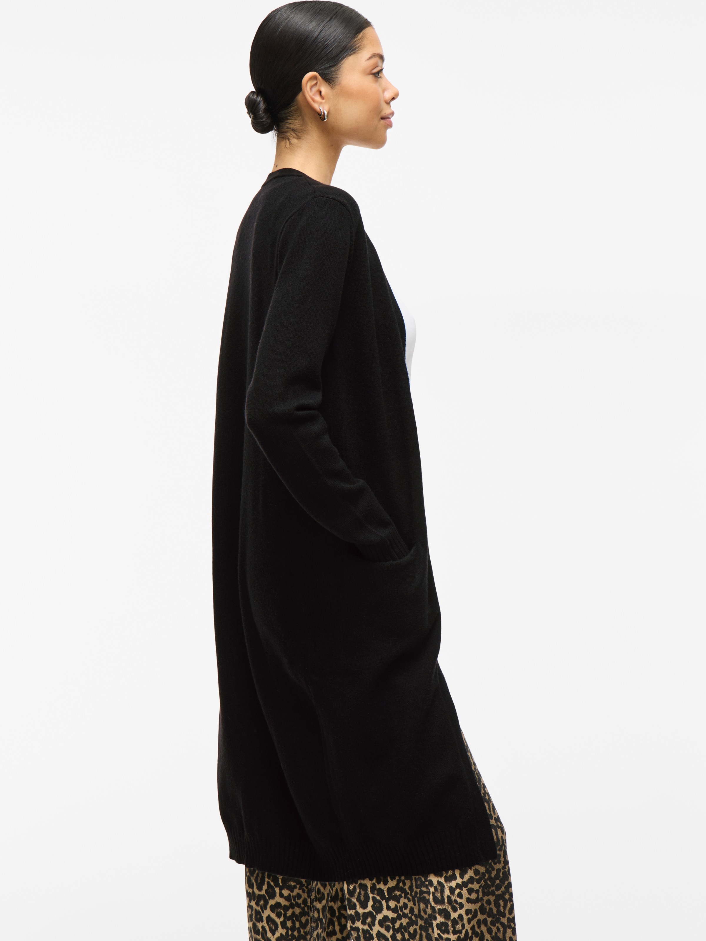 Vila Longstrickjacke »VIRIL LONG L/S KNIT CARDIGAN - NOOS«, in knielanger Form