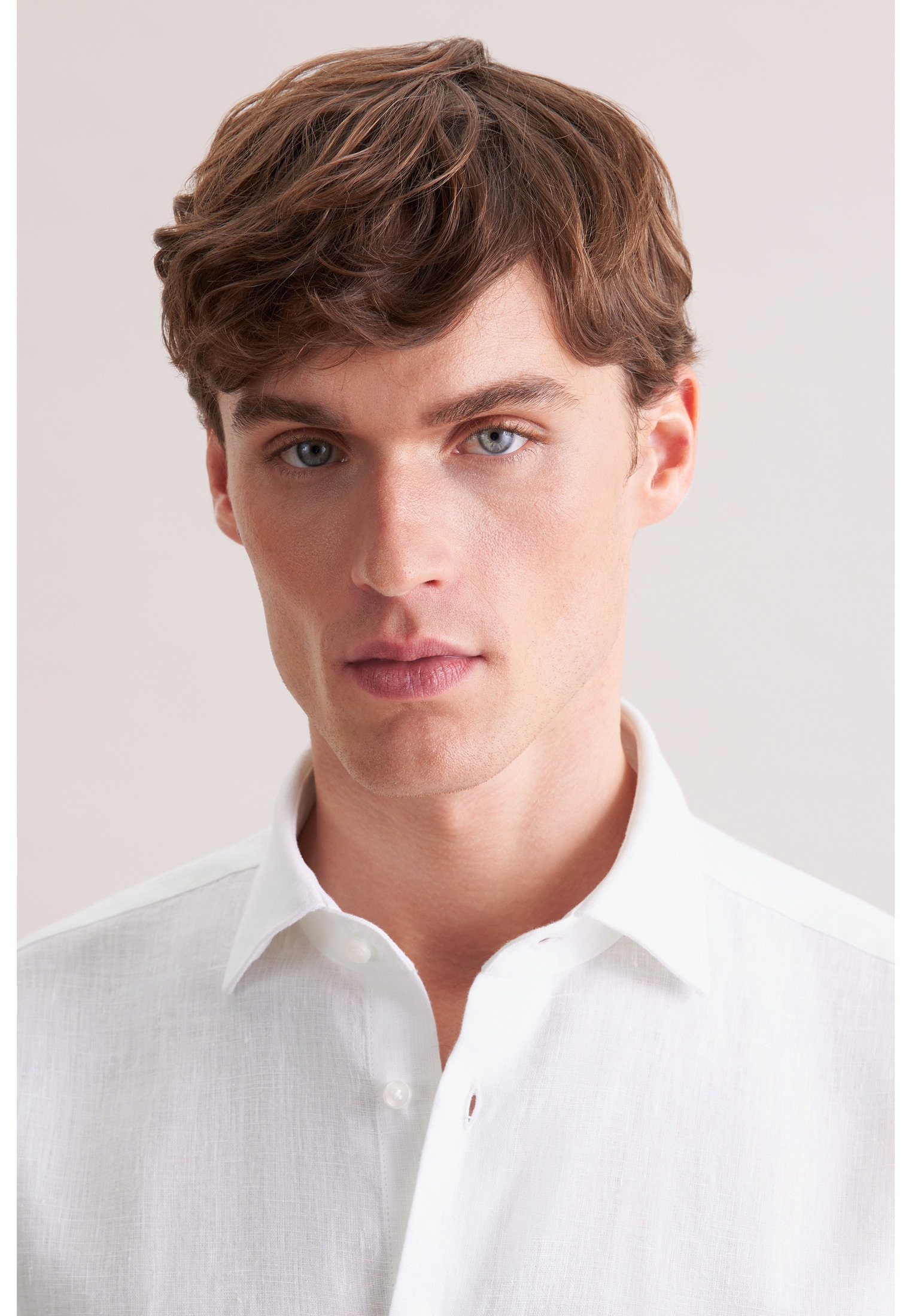 seidensticker Leinenhemd »Schwarze Rose« Shaped 1/1 Kentkragen Uni