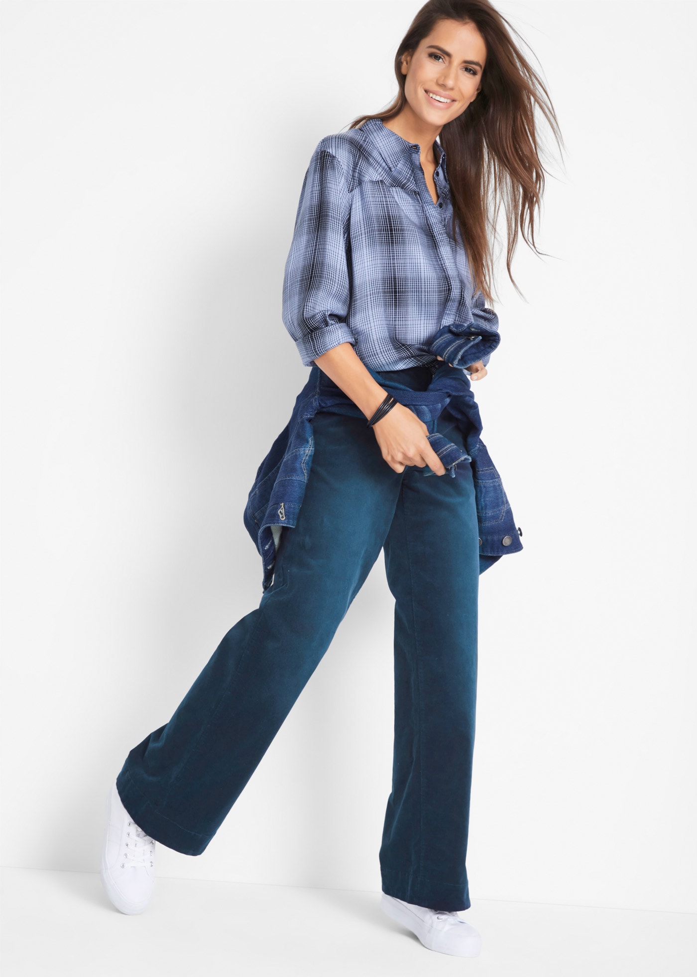 bonprix Cordhose »Stretch-Cordhose, Wide«  Stretch-Cordhose, Wide