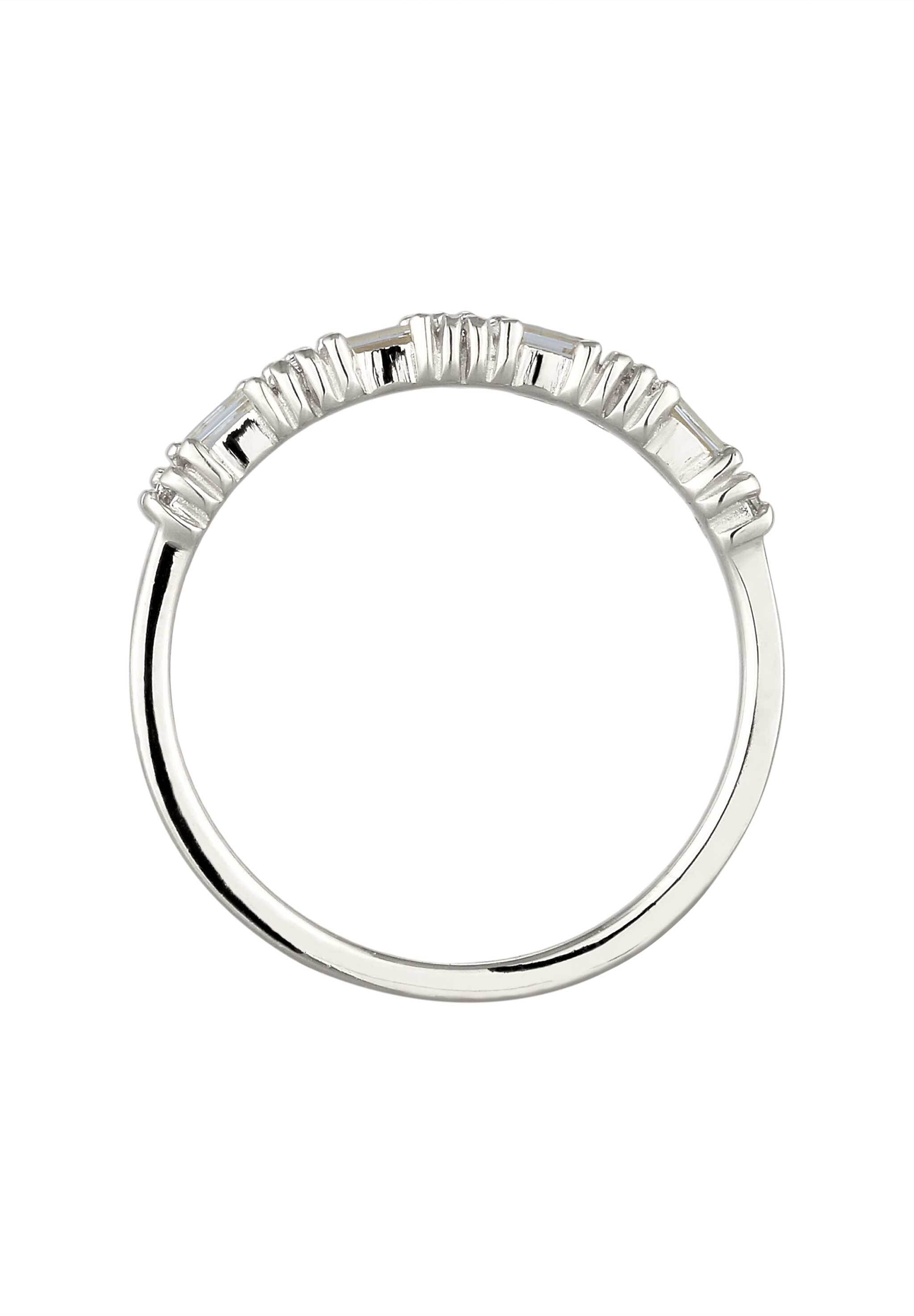 Elli Premium Silberring »Ring Verlobungsring Topas Weiß 925 Sterling Silber«