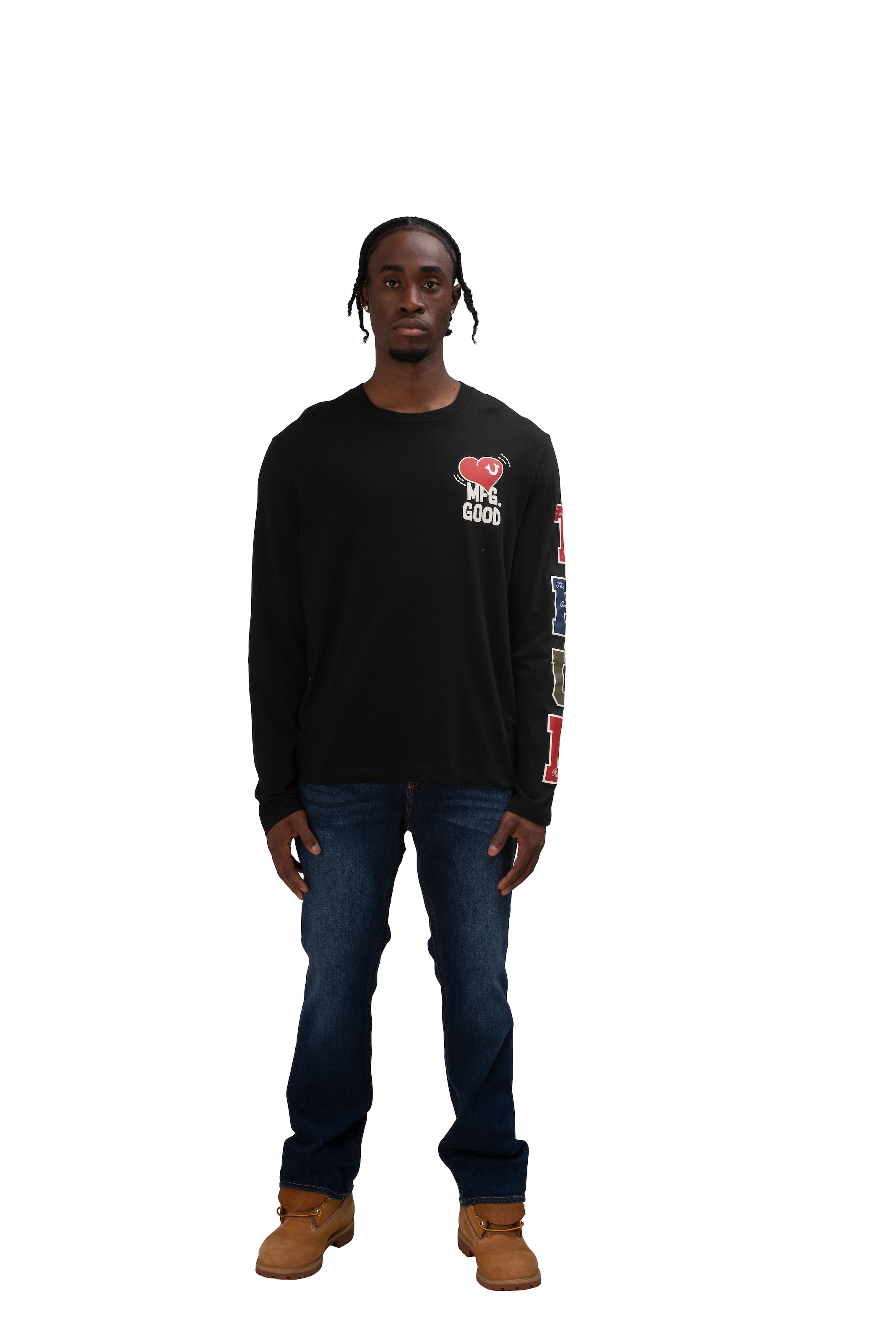 True Religion Straight-Jeans »RICKY SN FLAP« Baumwollmischung, straight fit