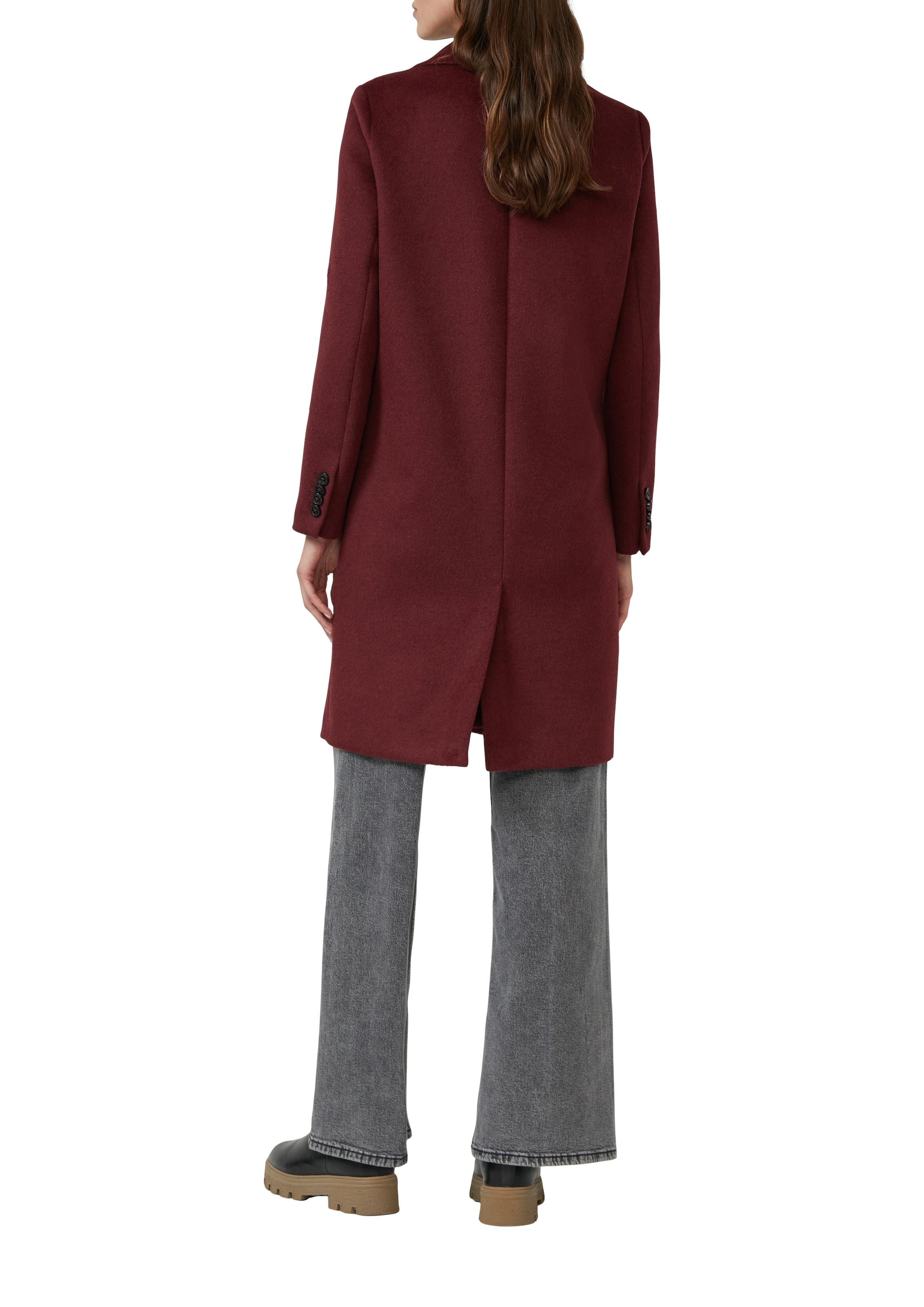 s.Oliver Langmantel mit Reverskragen und Wolle