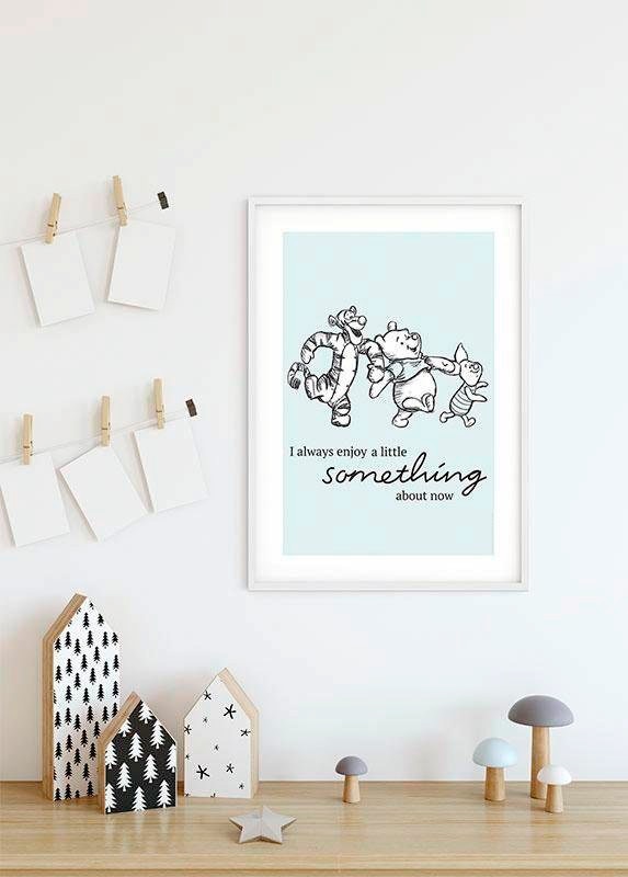 Komar Bild »Winnie the Pooh Little Something«, Disney, (1 St.), Wandbild zur Dekoration im Kinderzimmer - ohne Rahmen