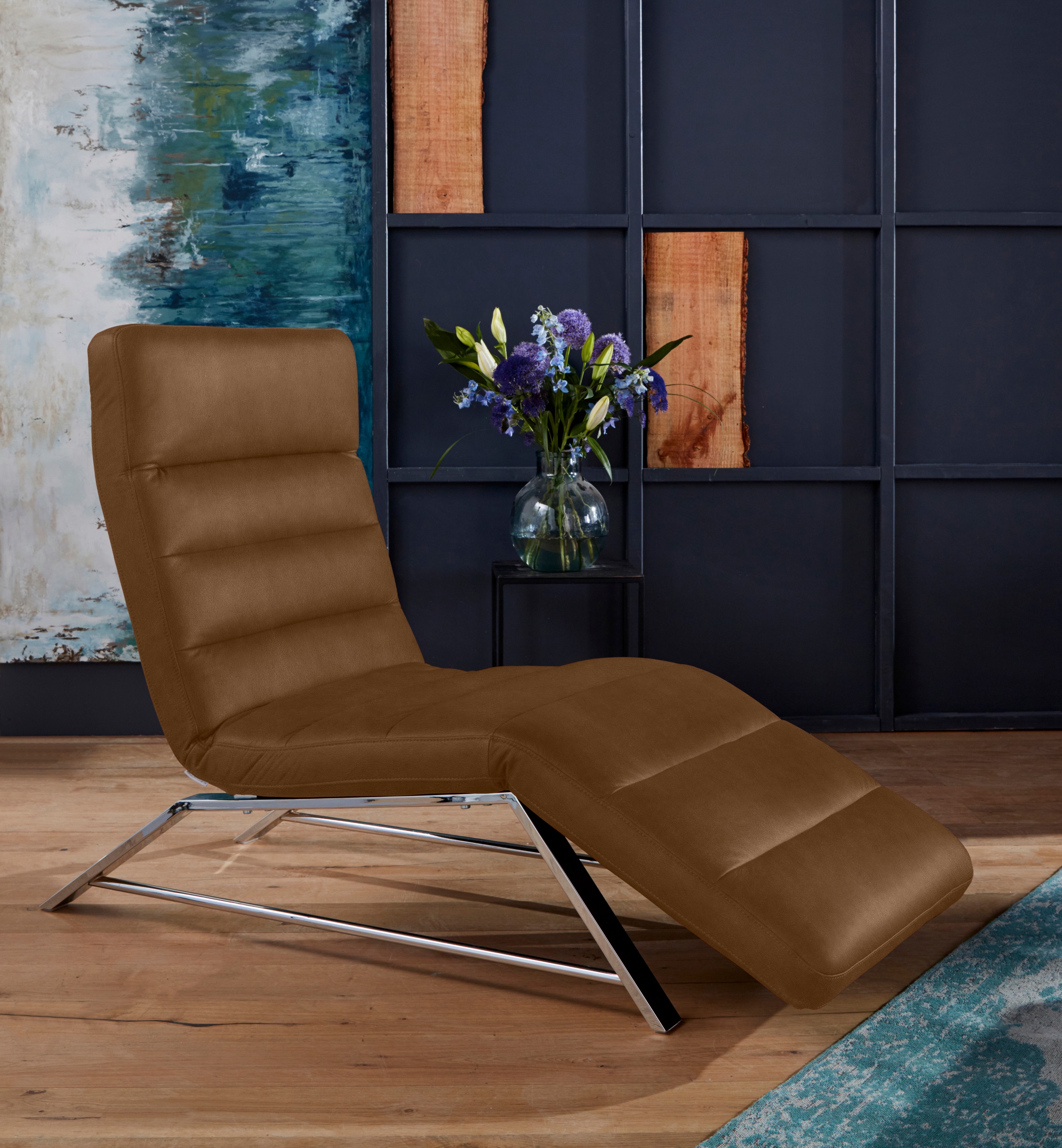 W.SCHILLIG Relaxliege »daily dreams« Funktionsliege wahlweise mit Motor, Gestell Chrom, Breite 75 cm