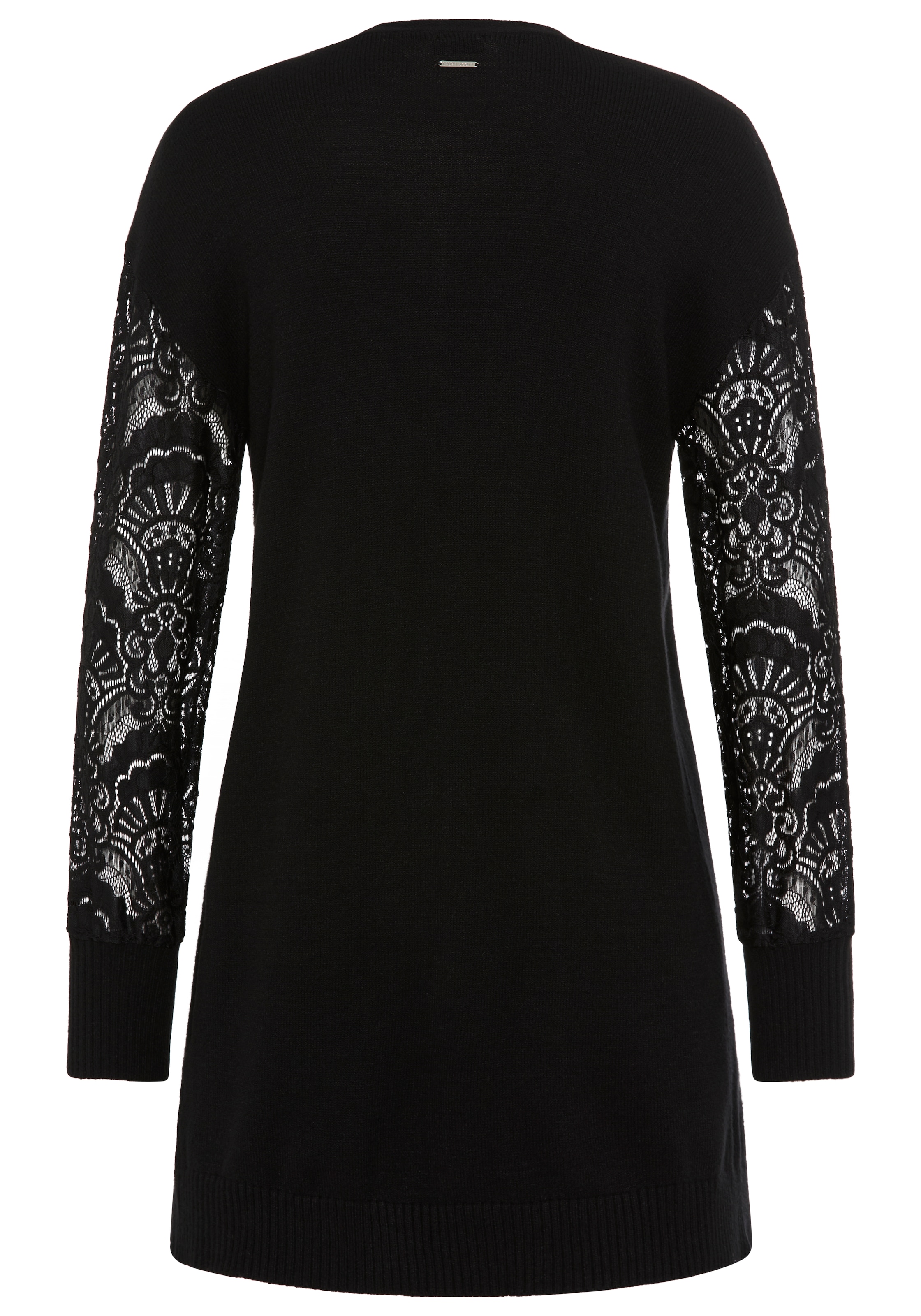 Laura Scott Strickjacke kuscheliger Winterstrick mit femininen Spitzenärmeln - NEUE KOLLEKTION