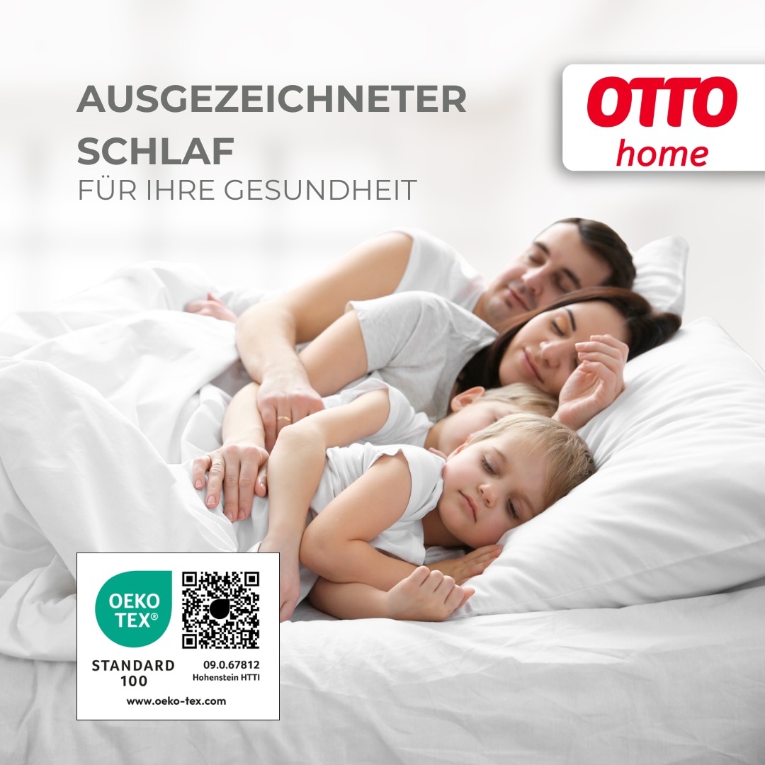 OTTO home Microfaserkissen »Baca, Kopfkissen 40x80 cm und 80x80 cm« Füllung: 6D-Hohlfaser Bezug: Polyester 1 Stk. tlg. Kissen, mit edlem Sternenaufdruck
