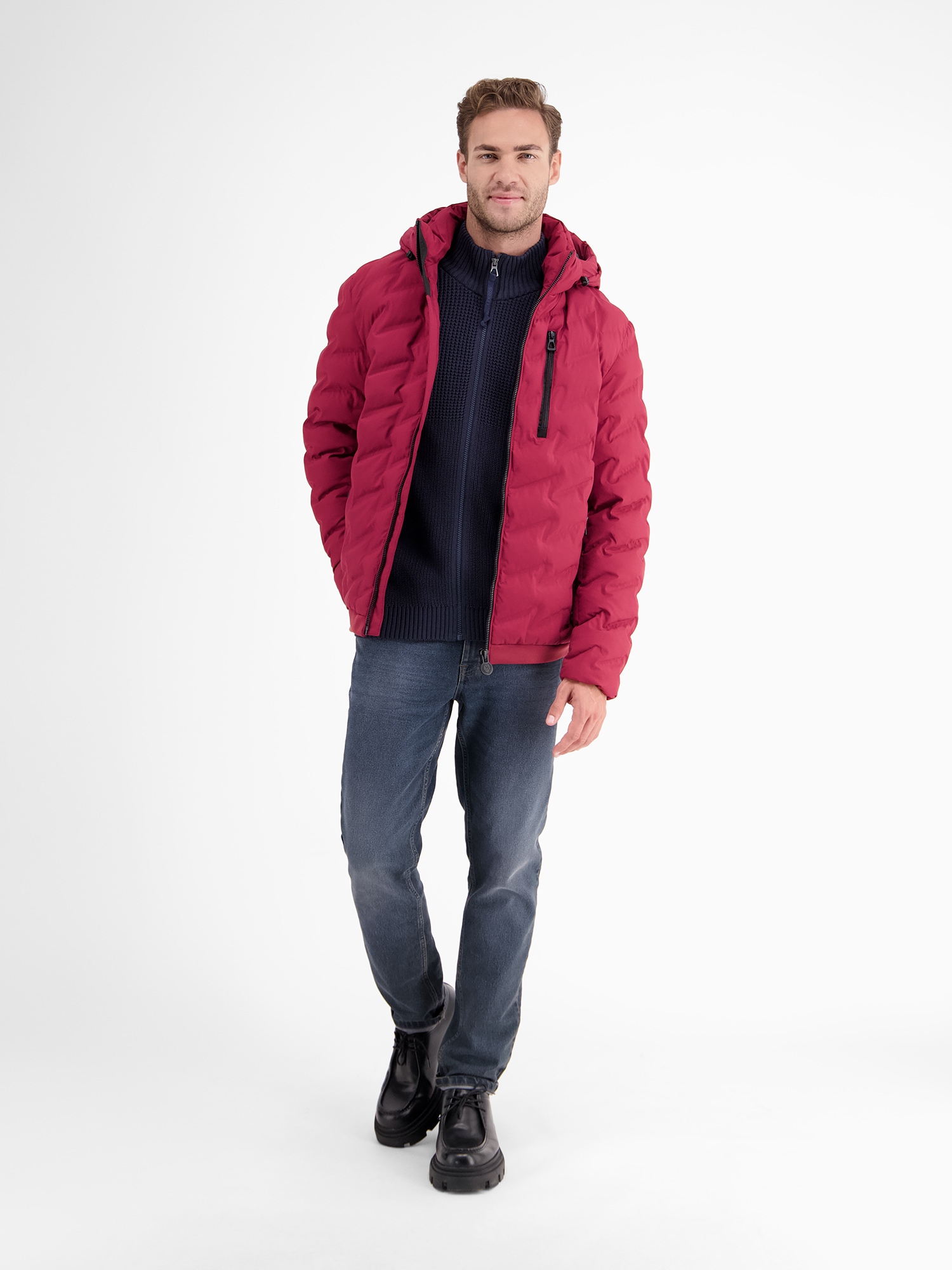 LERROS Outdoorjacke »LERROS Sportive Funktions-Steppjacke für Herren«, mit Kapuze, Wasser_Windabweisend