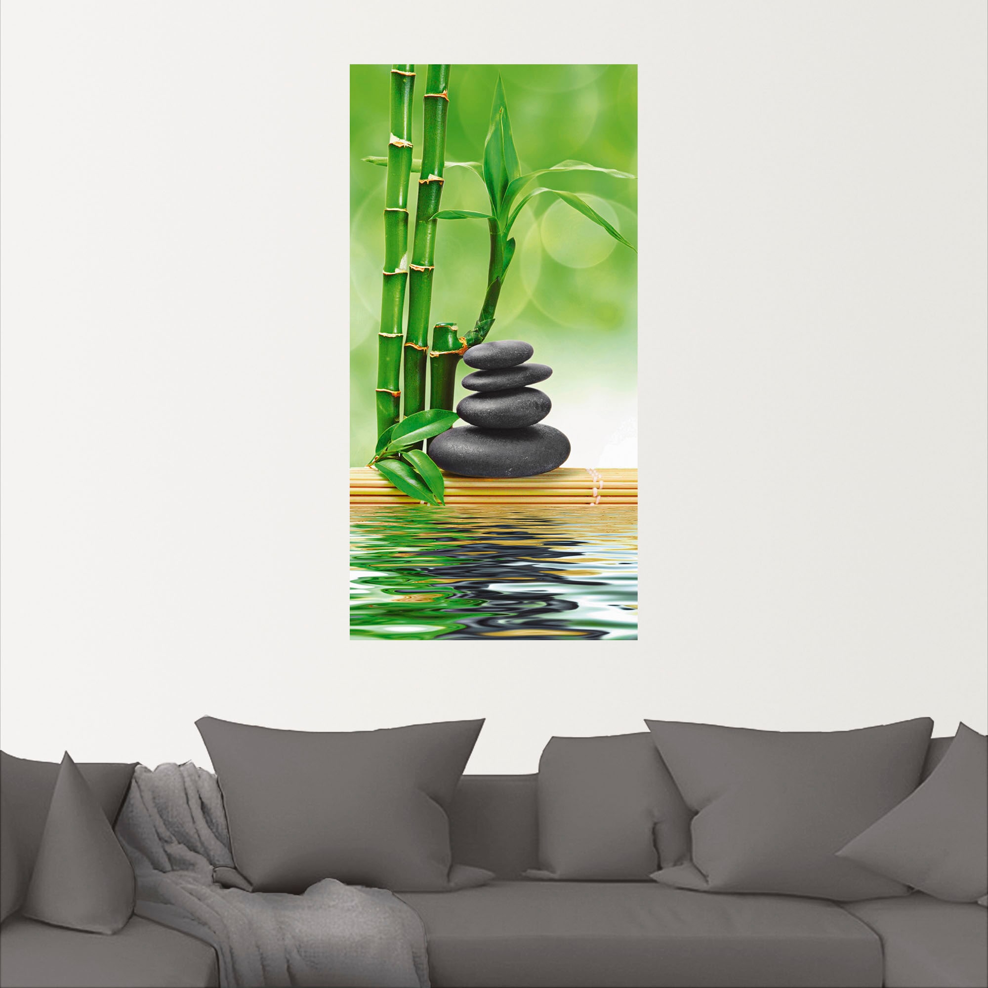 Artland Wandbild »Spa Konzept Zen Basaltsteine«, Zen, (1 St.), als Leinwandbild, Poster, Wandaufkleber in verschied. Größen