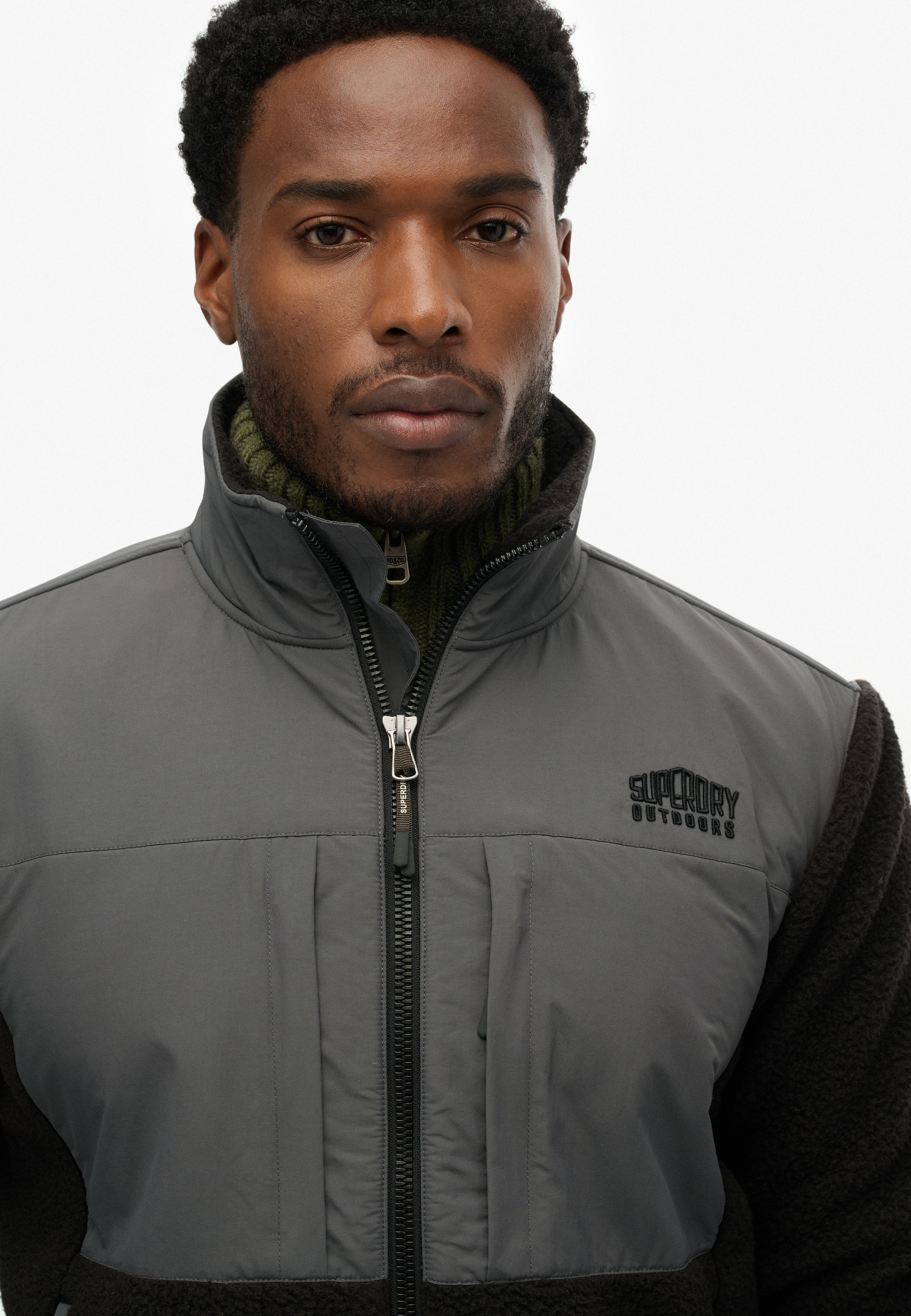 Superdry Parka »POLAR FLEECE HYBRID TREKKER« in toller Fleece Qualität