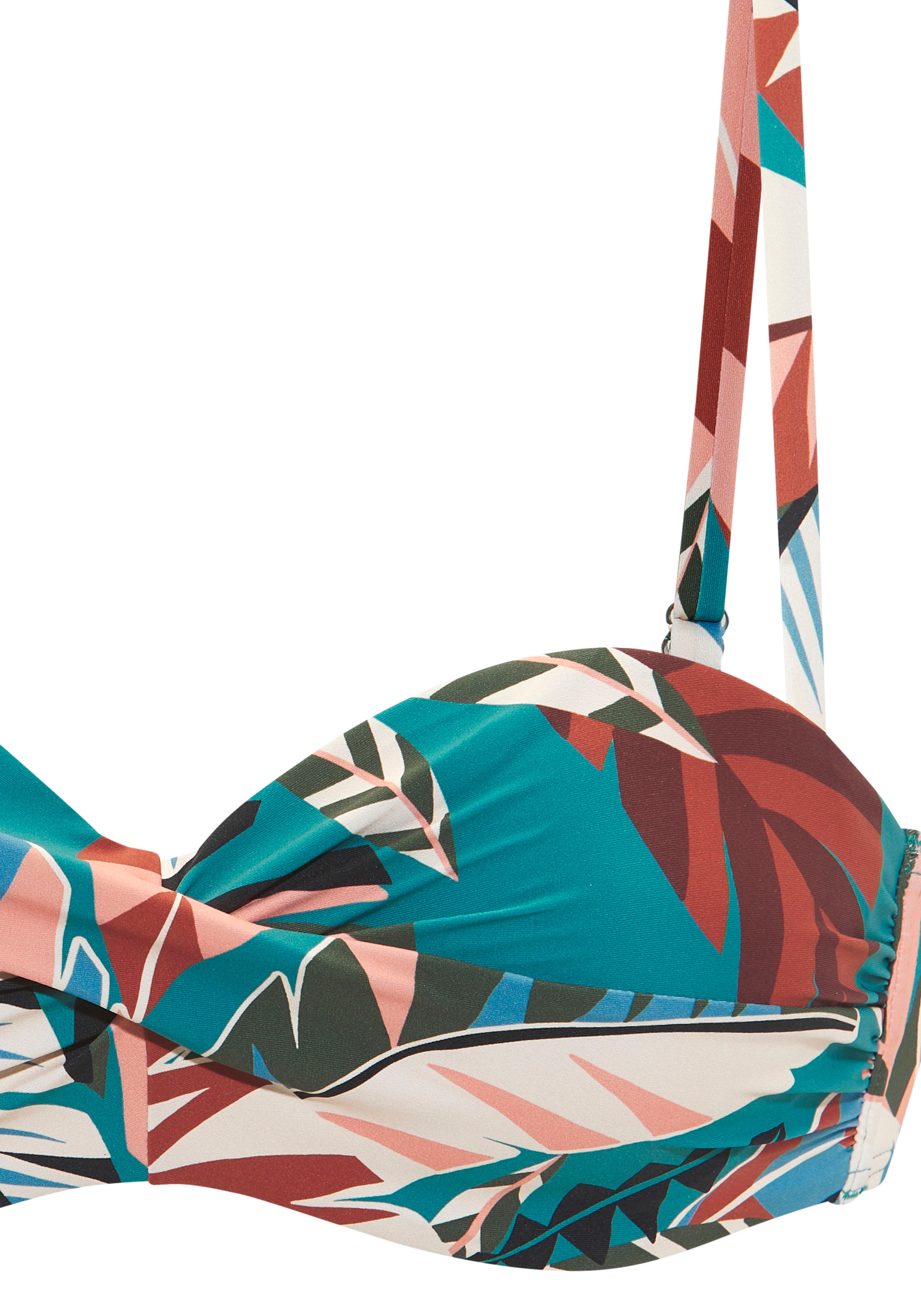 Buffalo Bügel-Bandeau-Bikini-Top »Moana« mit modernem Allover-Print