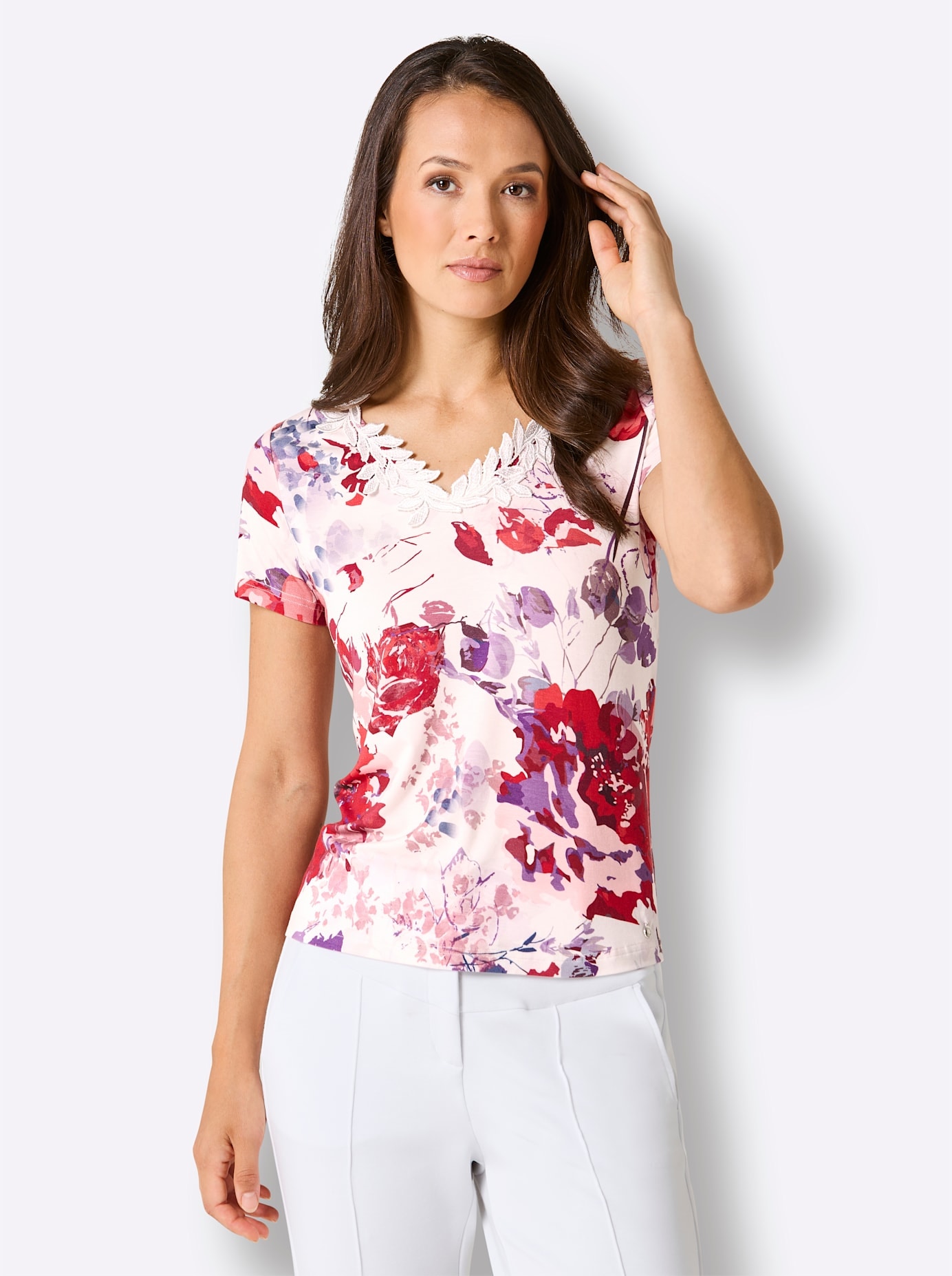 CREATION L PREMIUM Print-Shirt »Lyocell-Shirt« 1 tlg.