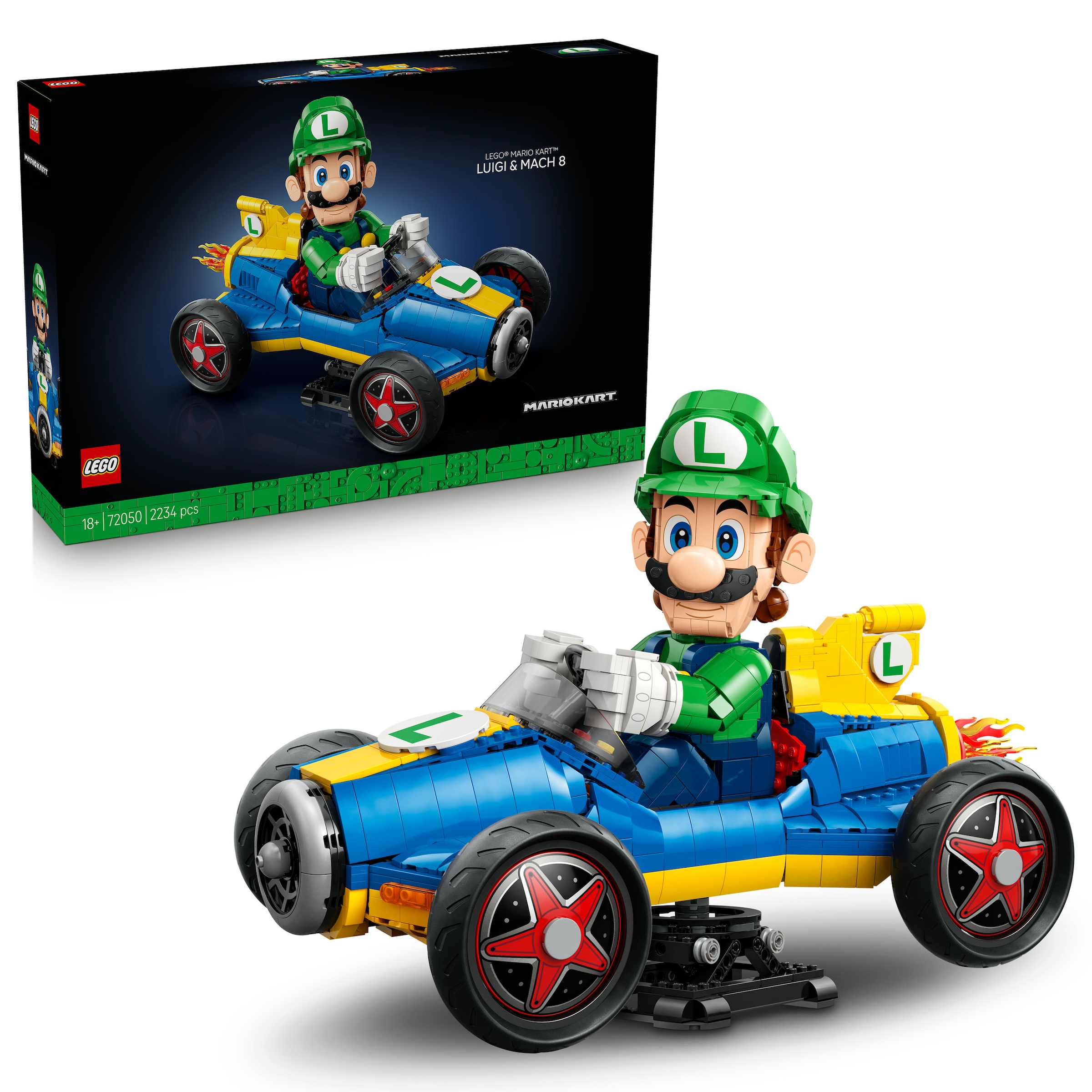 LEGO® Konstruktionsspielsteine »Mario Kart: Luigi & Turboflitzer (72050), LEGO Super Mario« Made in Europe