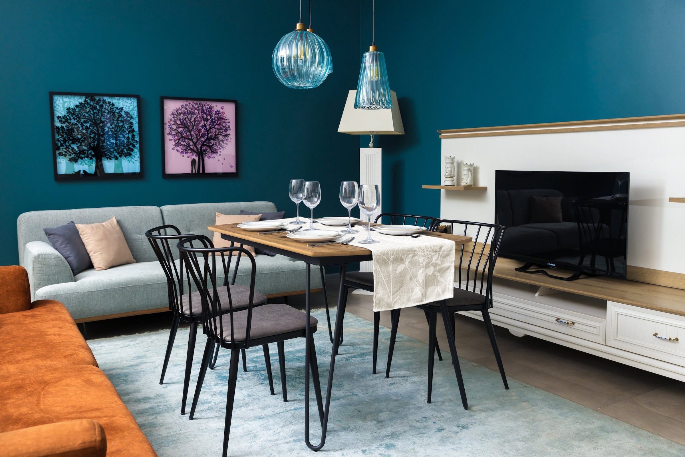 OTTO home Tischläufer »Linnah« Uni, strukturiert, Esszimmer, Dekoration Zimmer, basic,