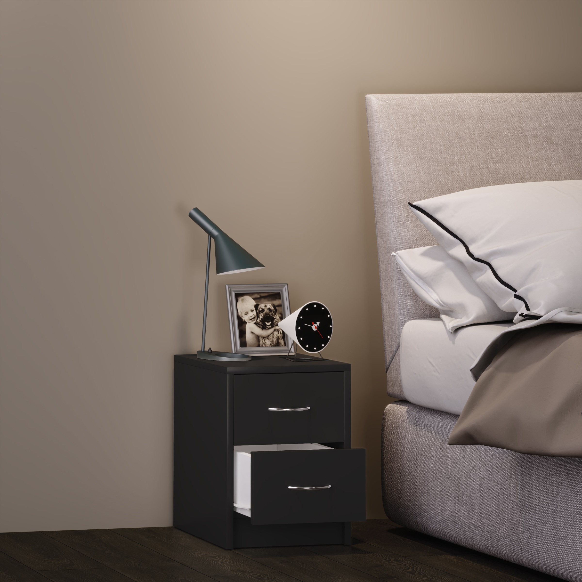 VCM Nachttisch »Holz Nachtschrank Nachttisch Schublade Boxal Mini«