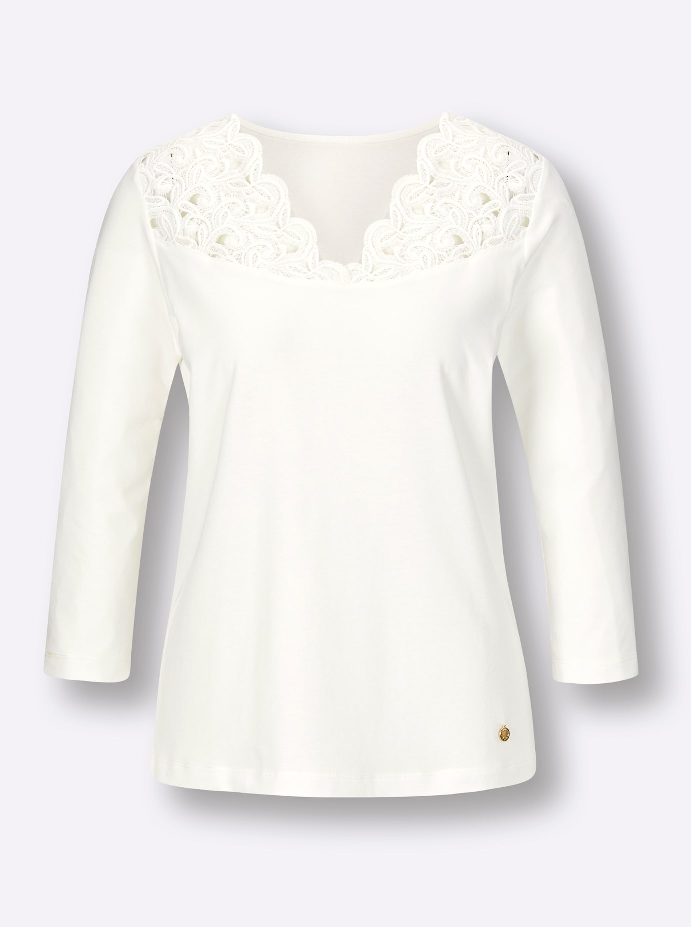 CREATION L PREMIUM V-Shirt »Modal-Baumwoll-Shirt«, (1 tlg.)