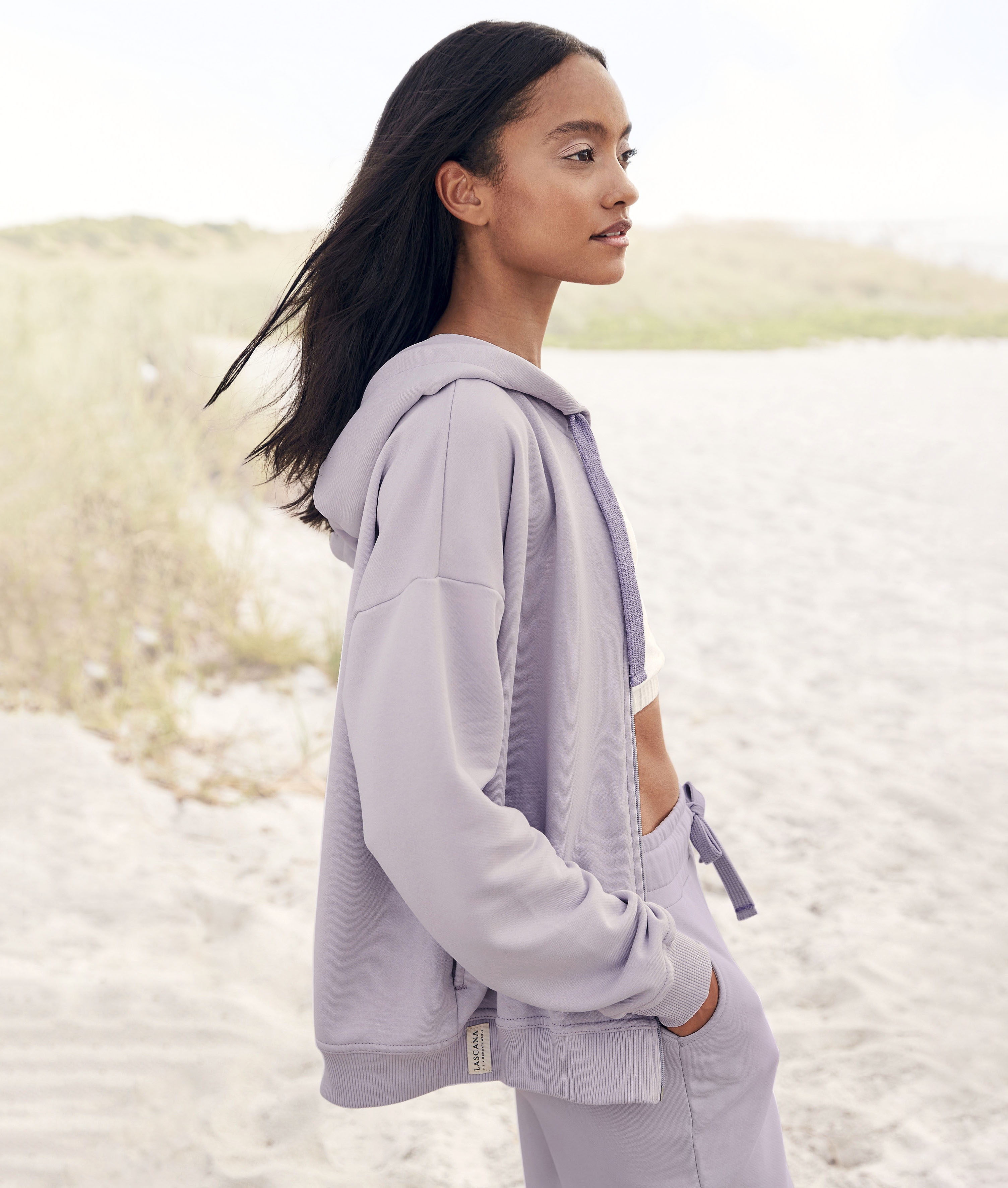 Sweatjacke, aus organischer Baumwolle, Loungewear