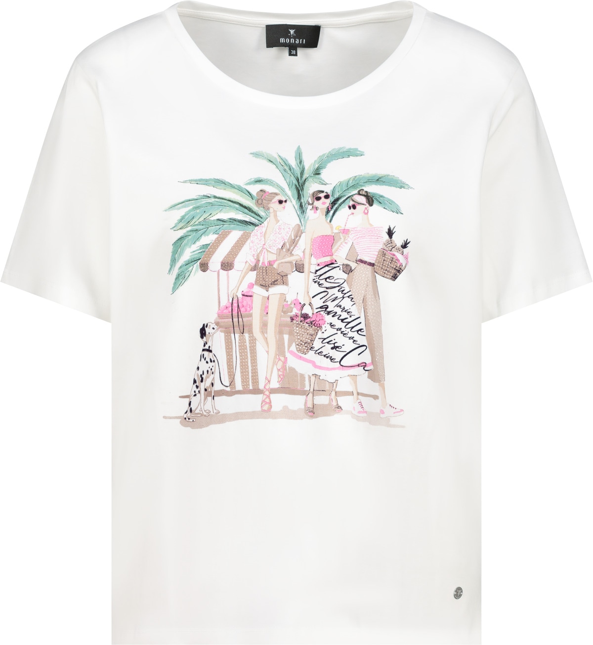 Monari T-Shirt »Shirt Frauen gezeichnet« Regular fit mit Frauenprint
