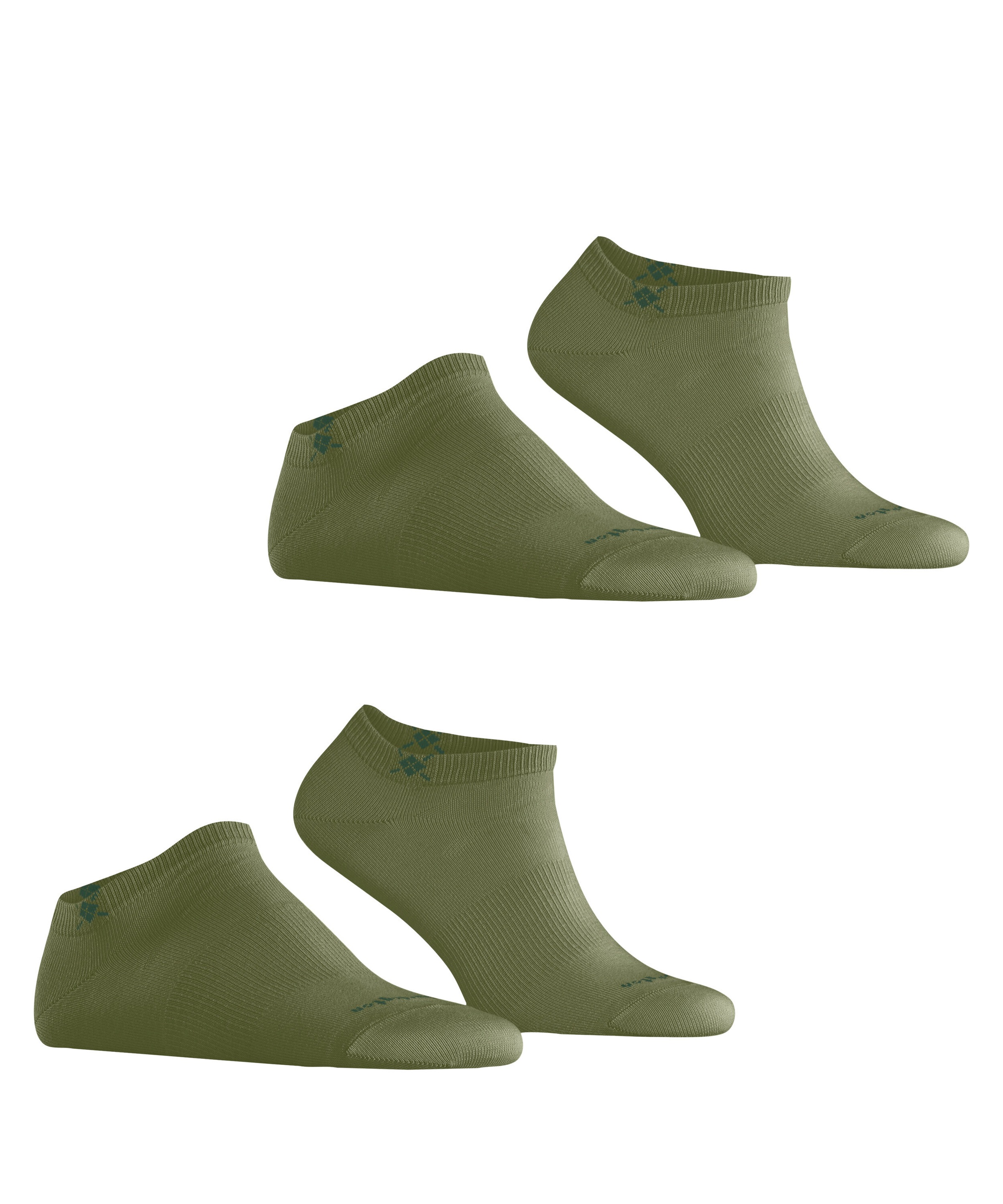 Burlington Sneakersocken »Everyday« 2 Paar,  unifarben, Einheitsgröße 40-46, eingestricktes Burlington-Logo
