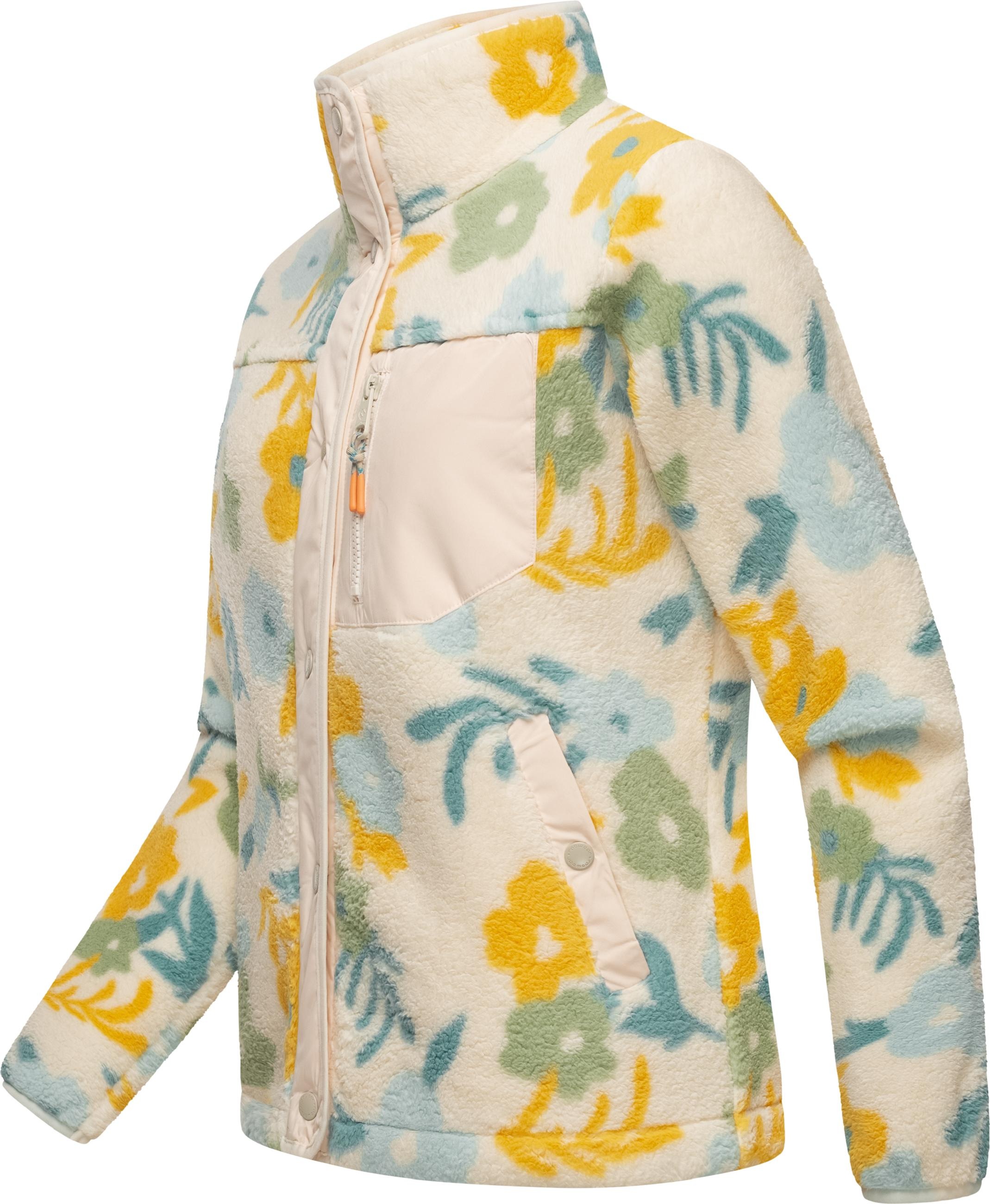 Ragwear Kapuzensweatjacke »Plüschjacke Appopis Print«