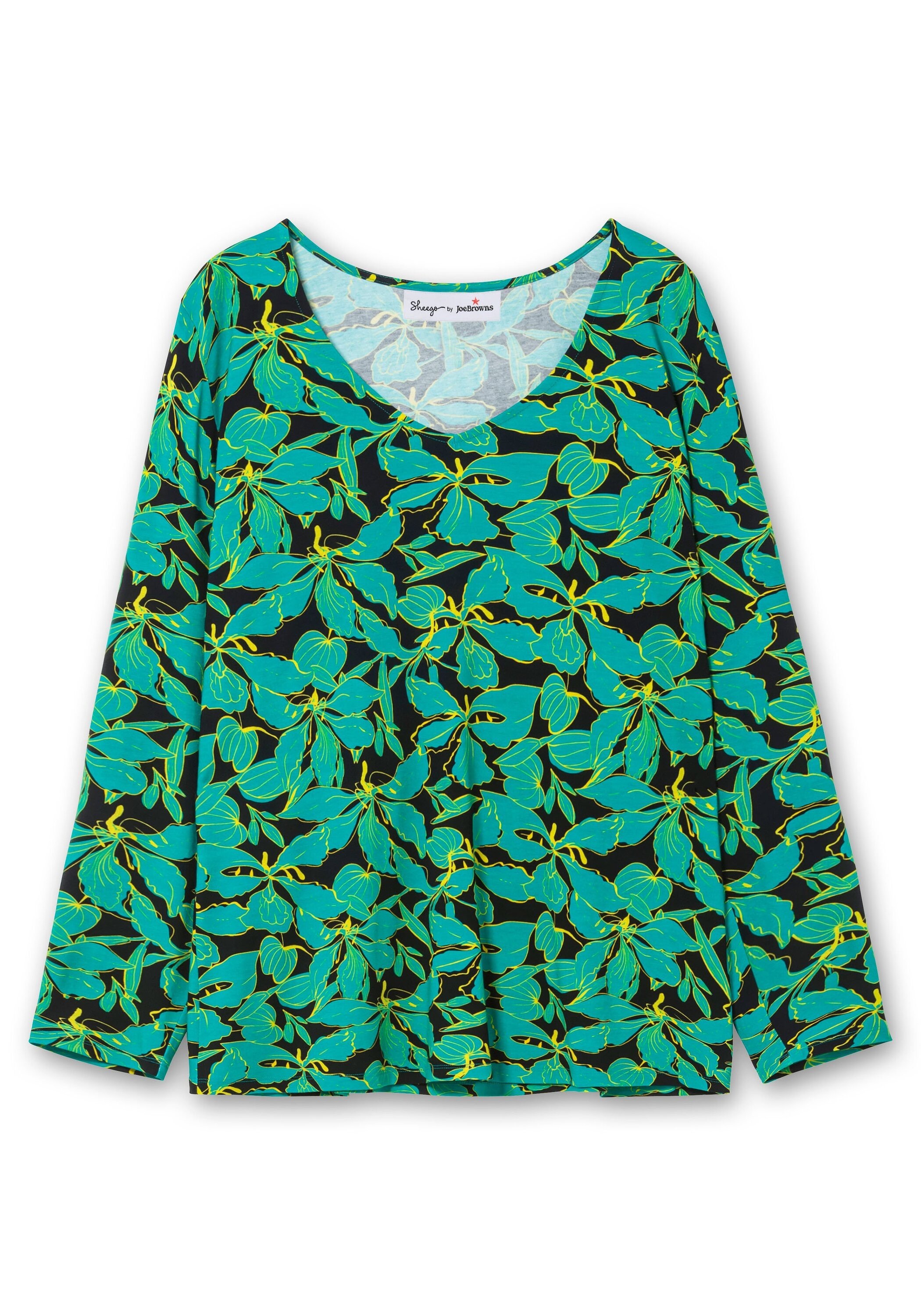 Sheego Langarmshirt »Langarmshirt mit floralem Alloverprint«