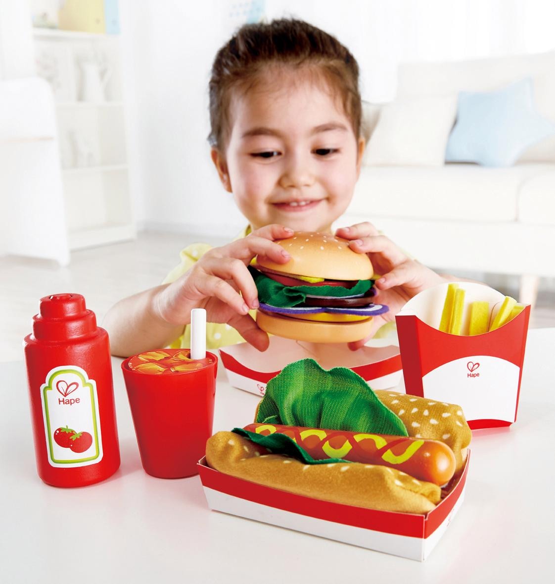 Hape Spiellebensmittel »Fastfood-Set«, (27 tlg.)